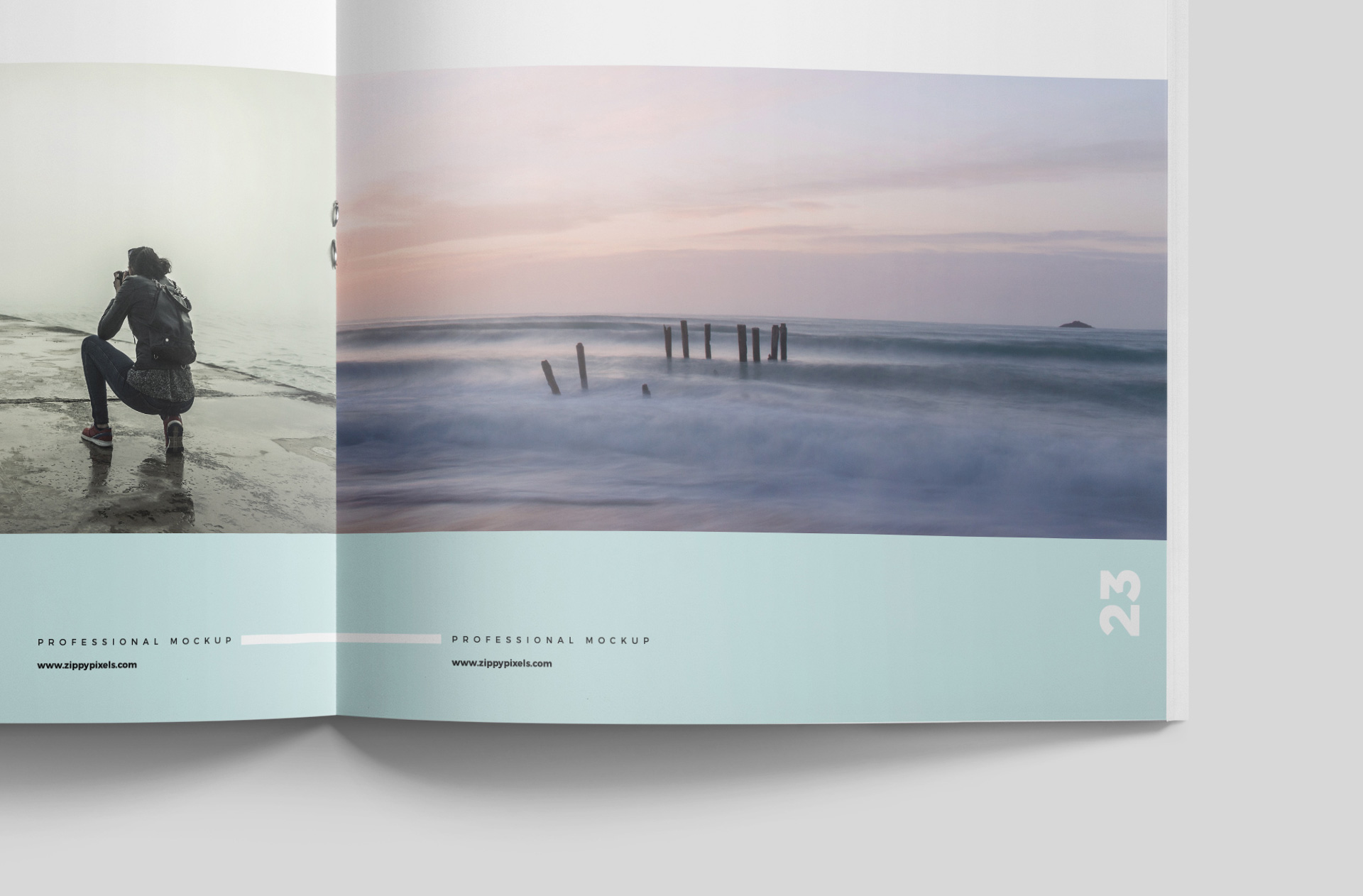 A4 spread template