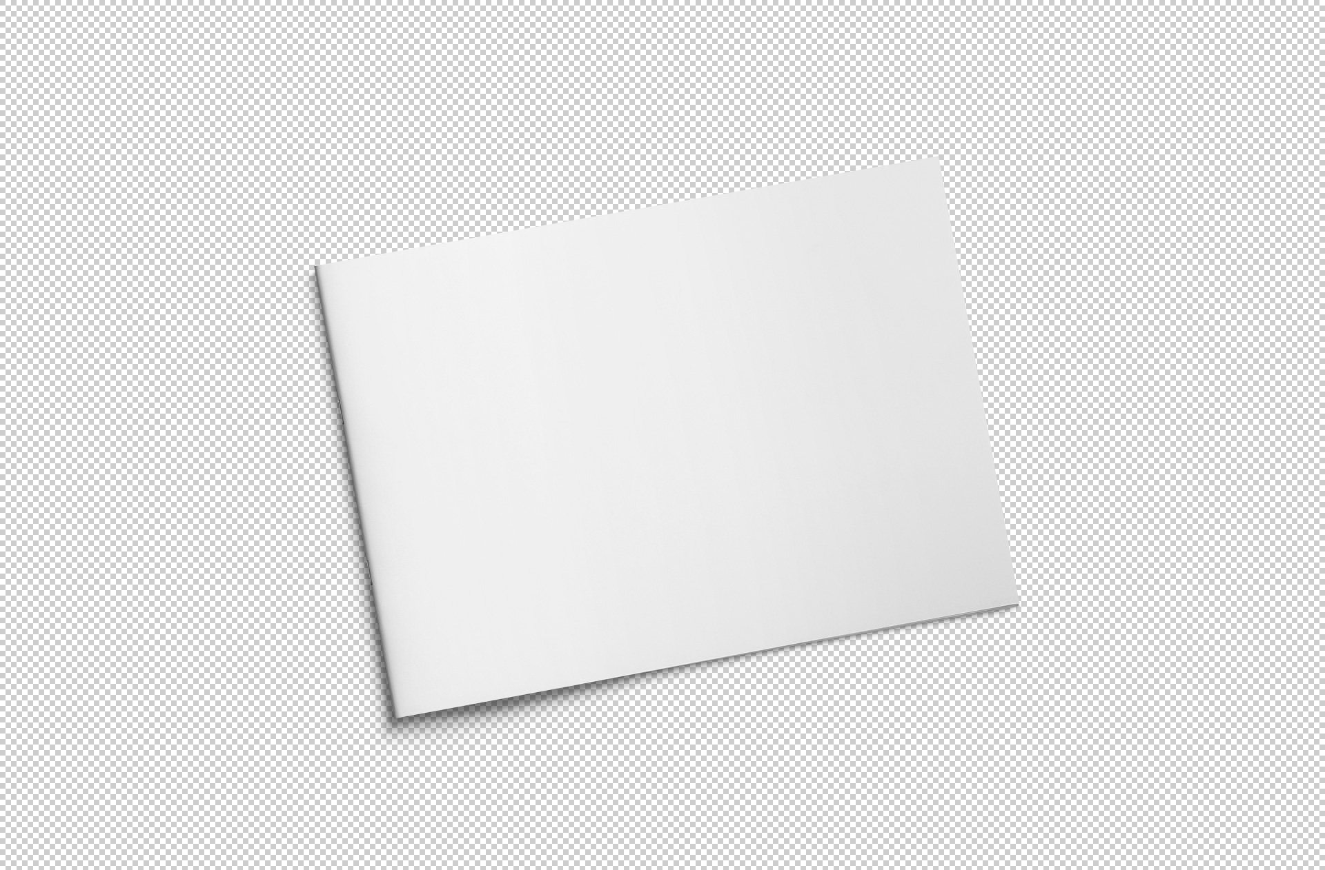 A4 landscape magazine PSD