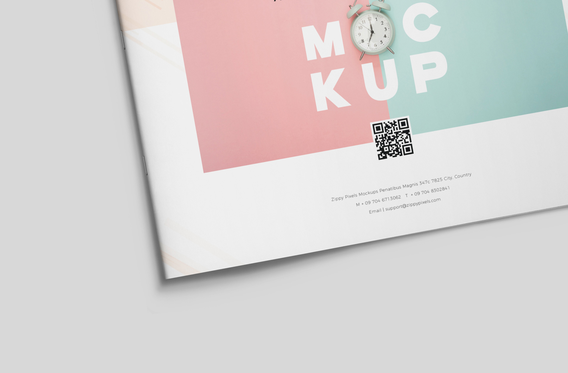 A4 landscape magazine PSD