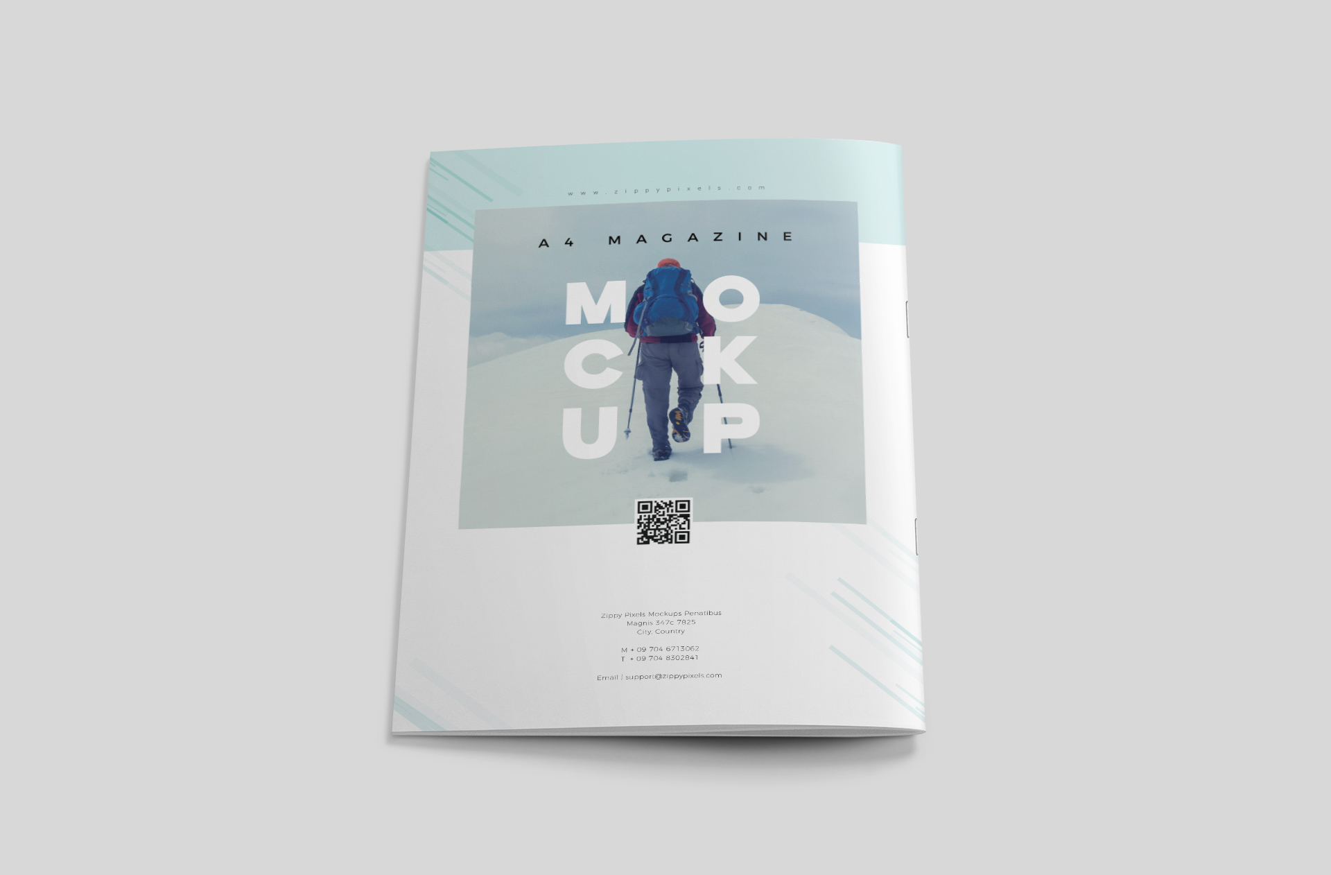 A4 Magazine Mockup High-Quality Softcover Design