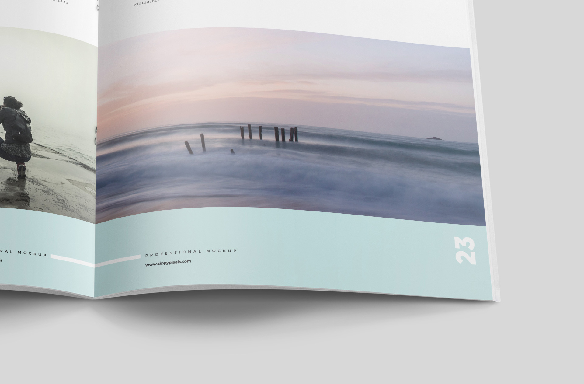 A4 spread template