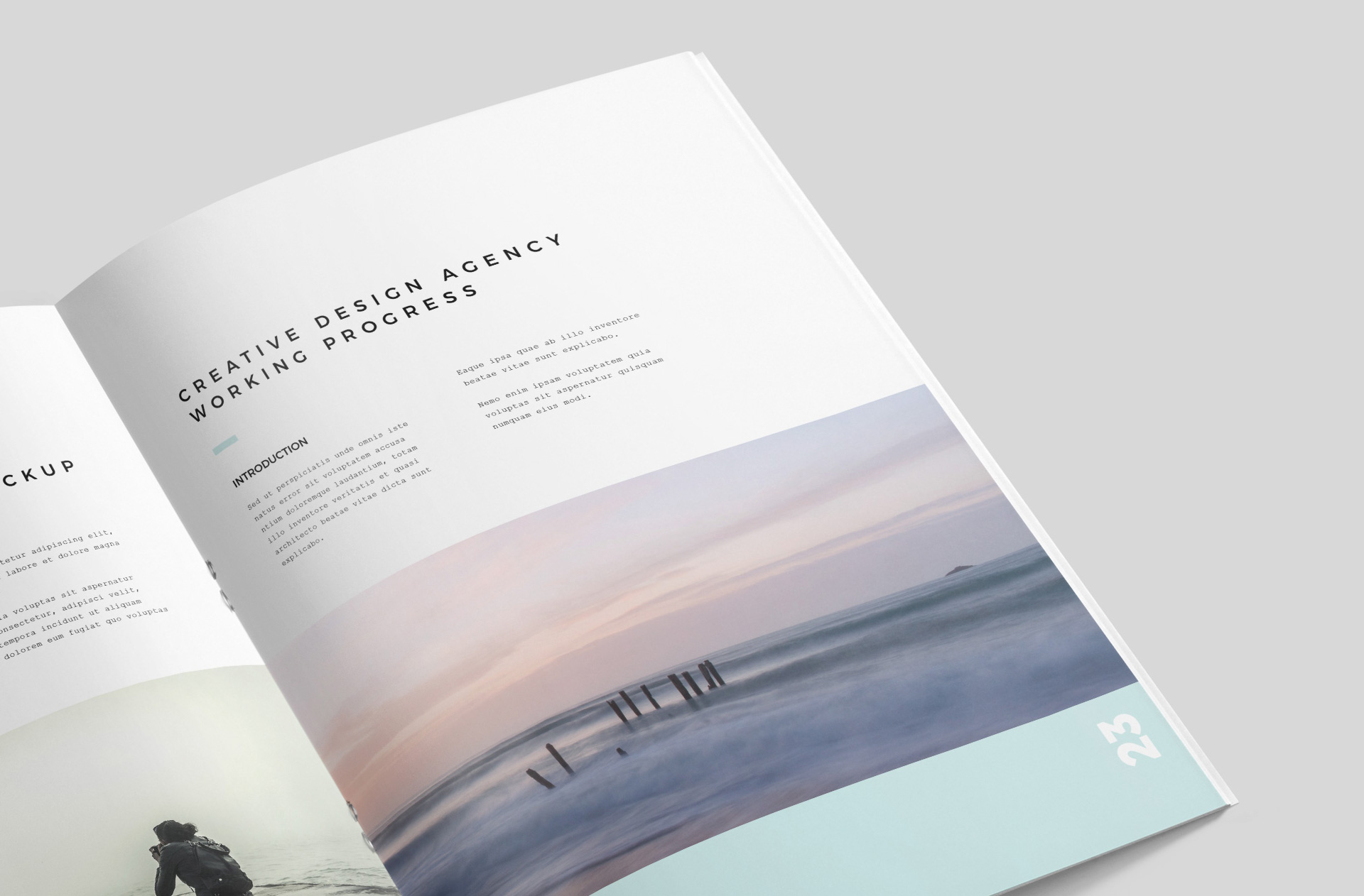 A4 editorial mockup