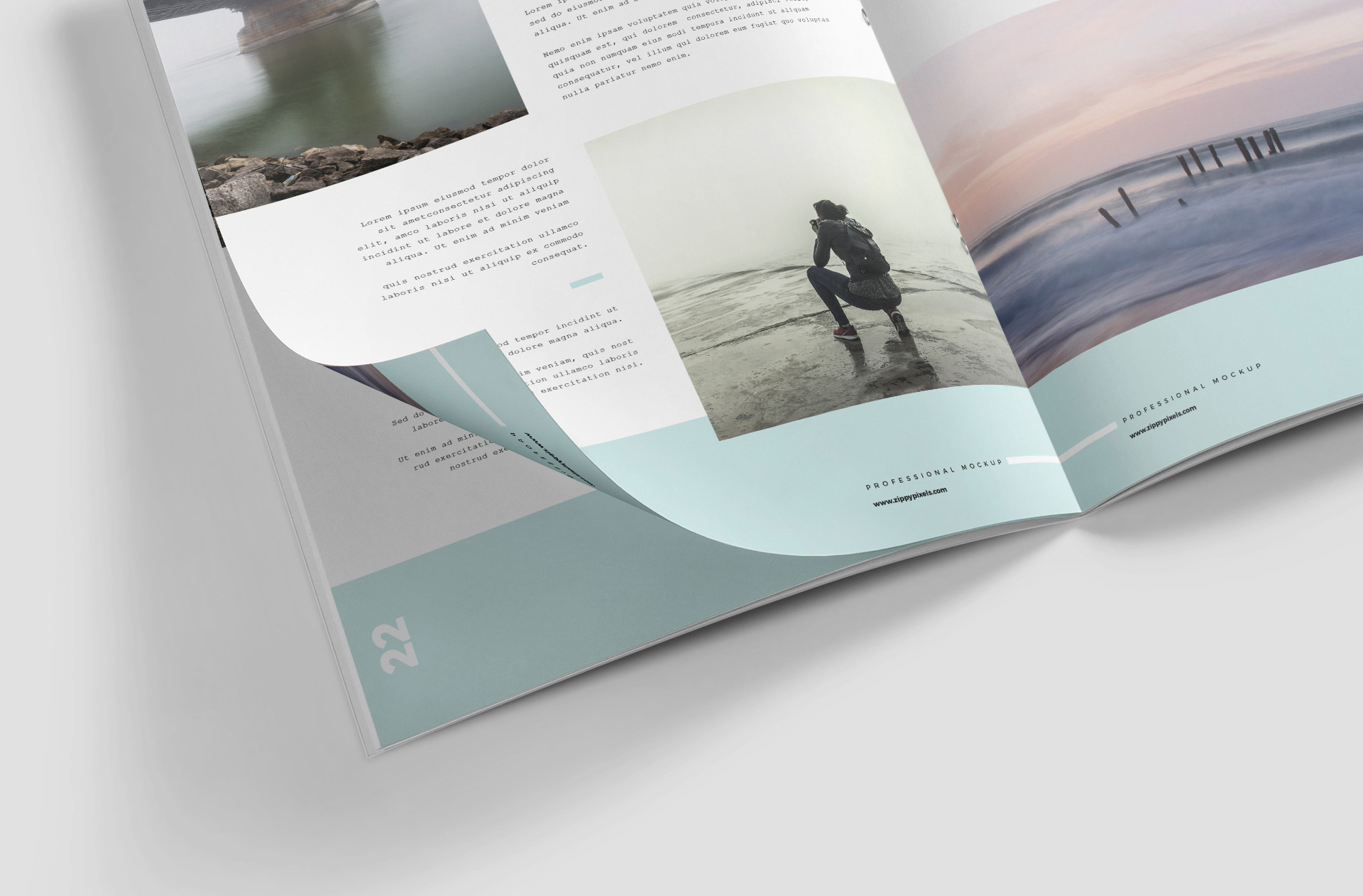 advertising magazine PSD