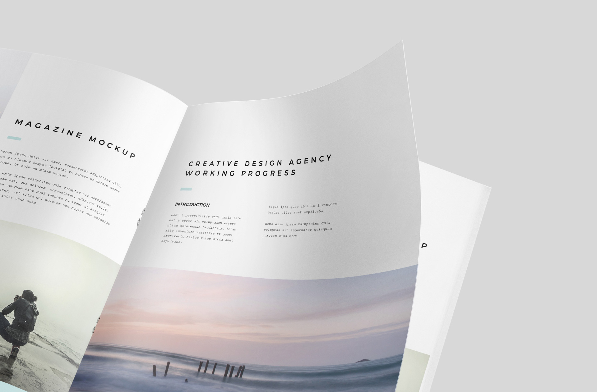 A4 page flip template