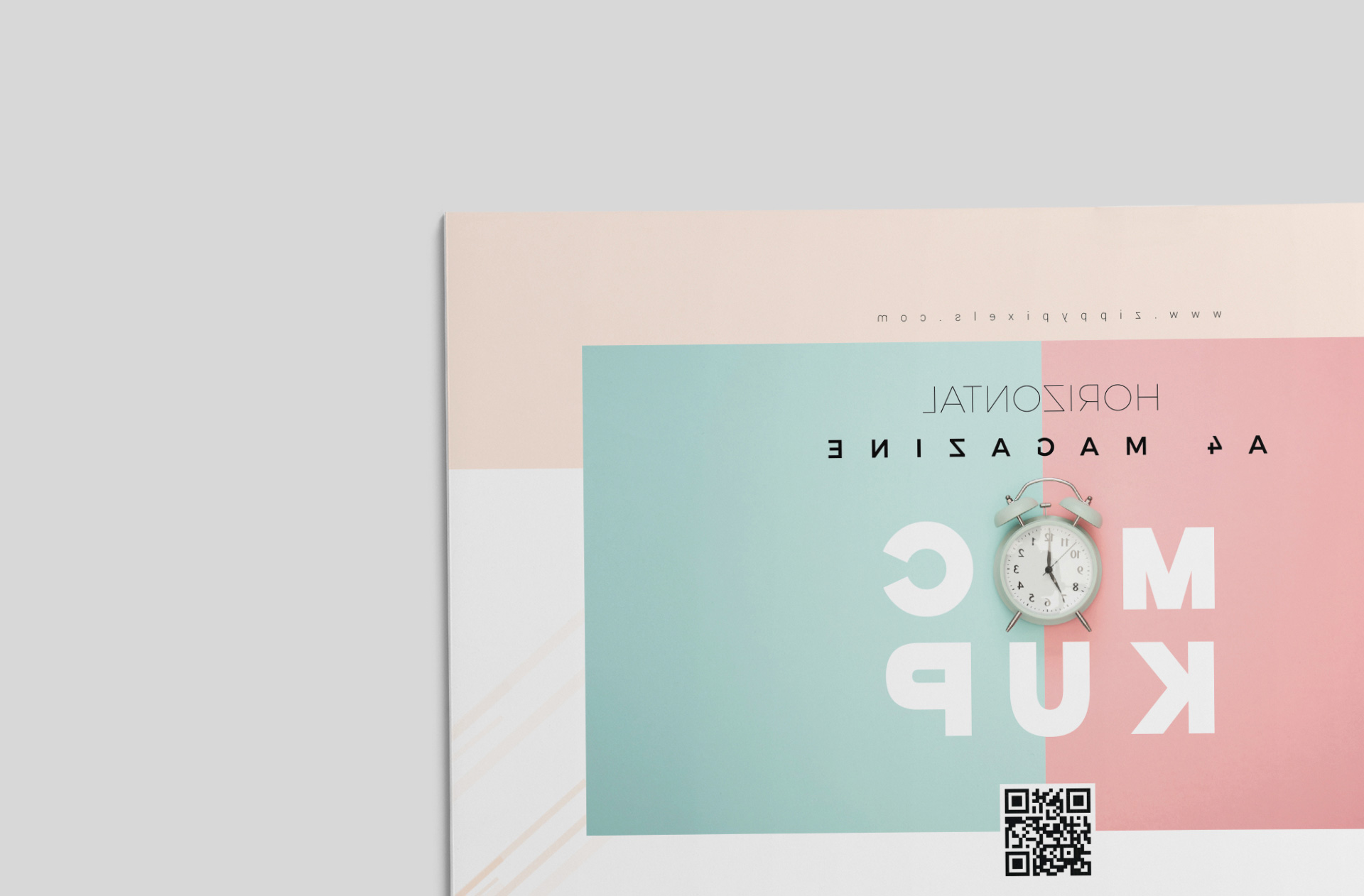 advertising magazine mock-up