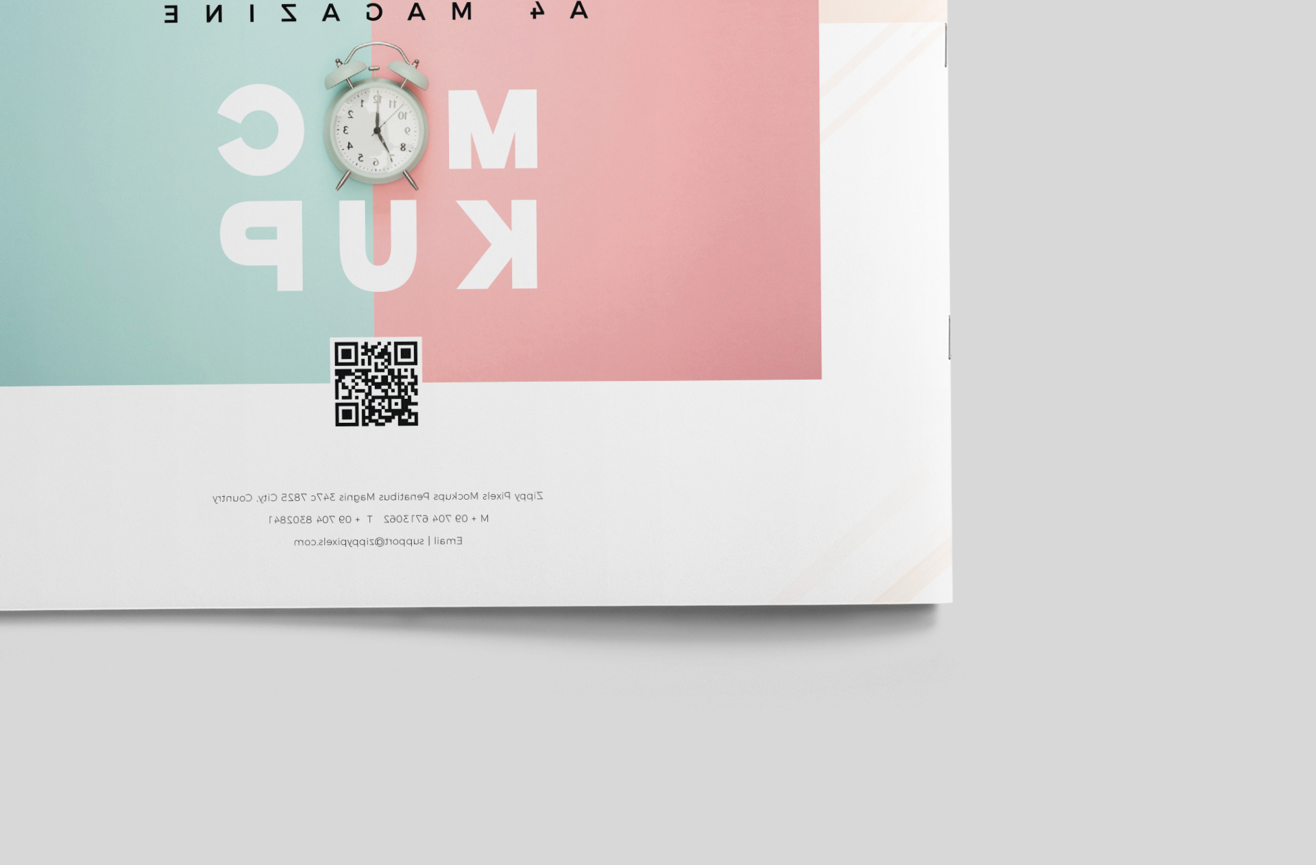 advertising magazine mock-up