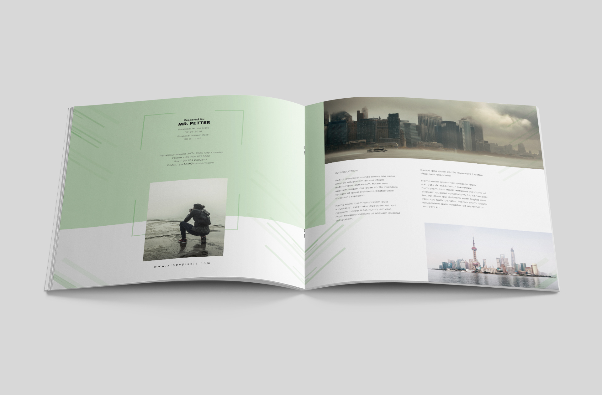 Open Square Magazine Mockup Stylish Editorial Design