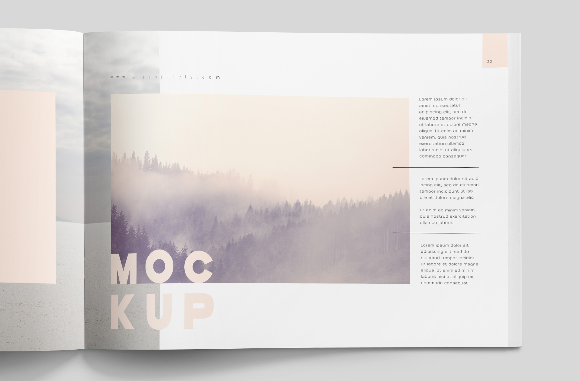 A4 magazine PSD