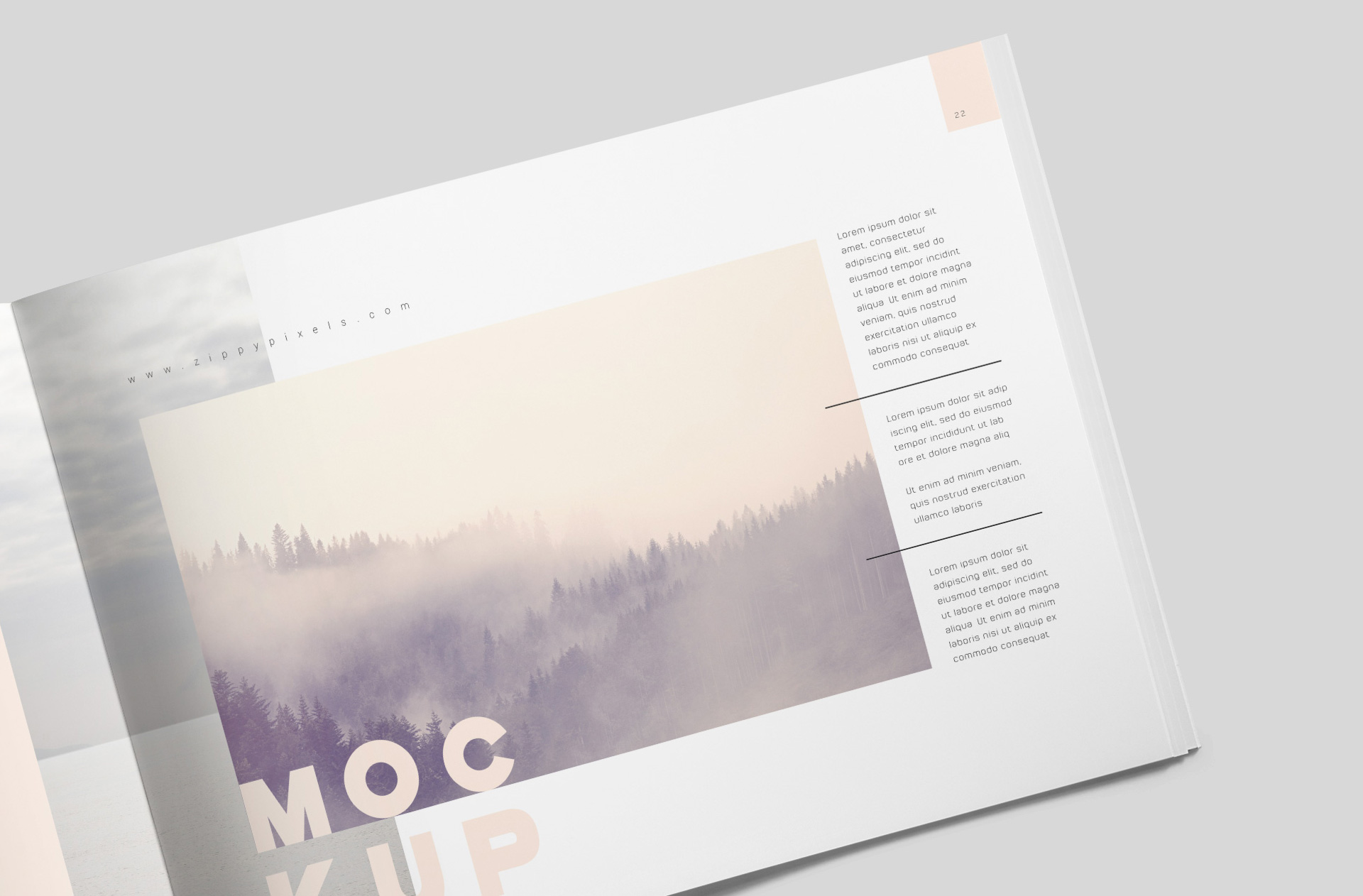 A4 editorial mockup