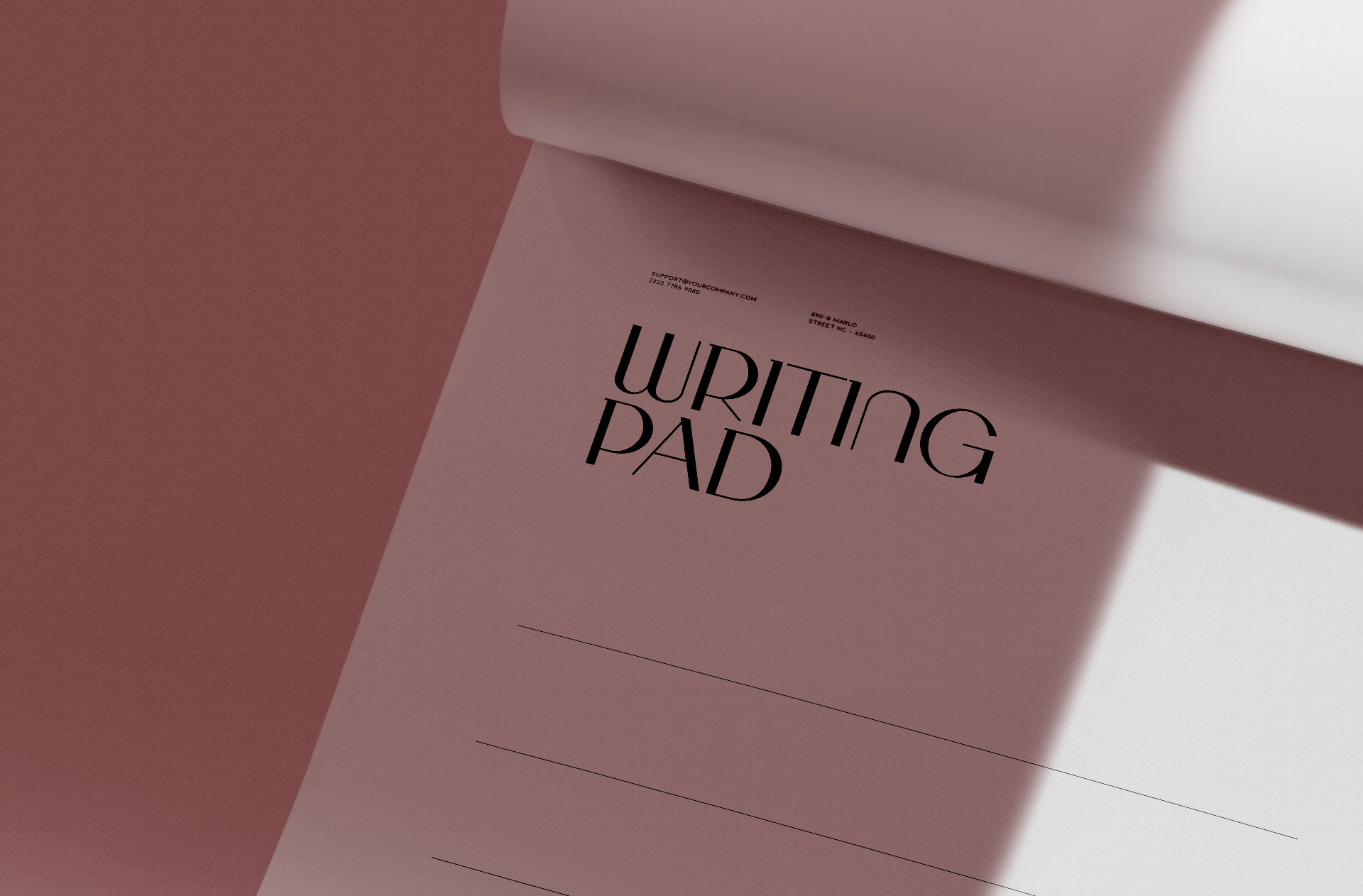 A4 paper mockup
