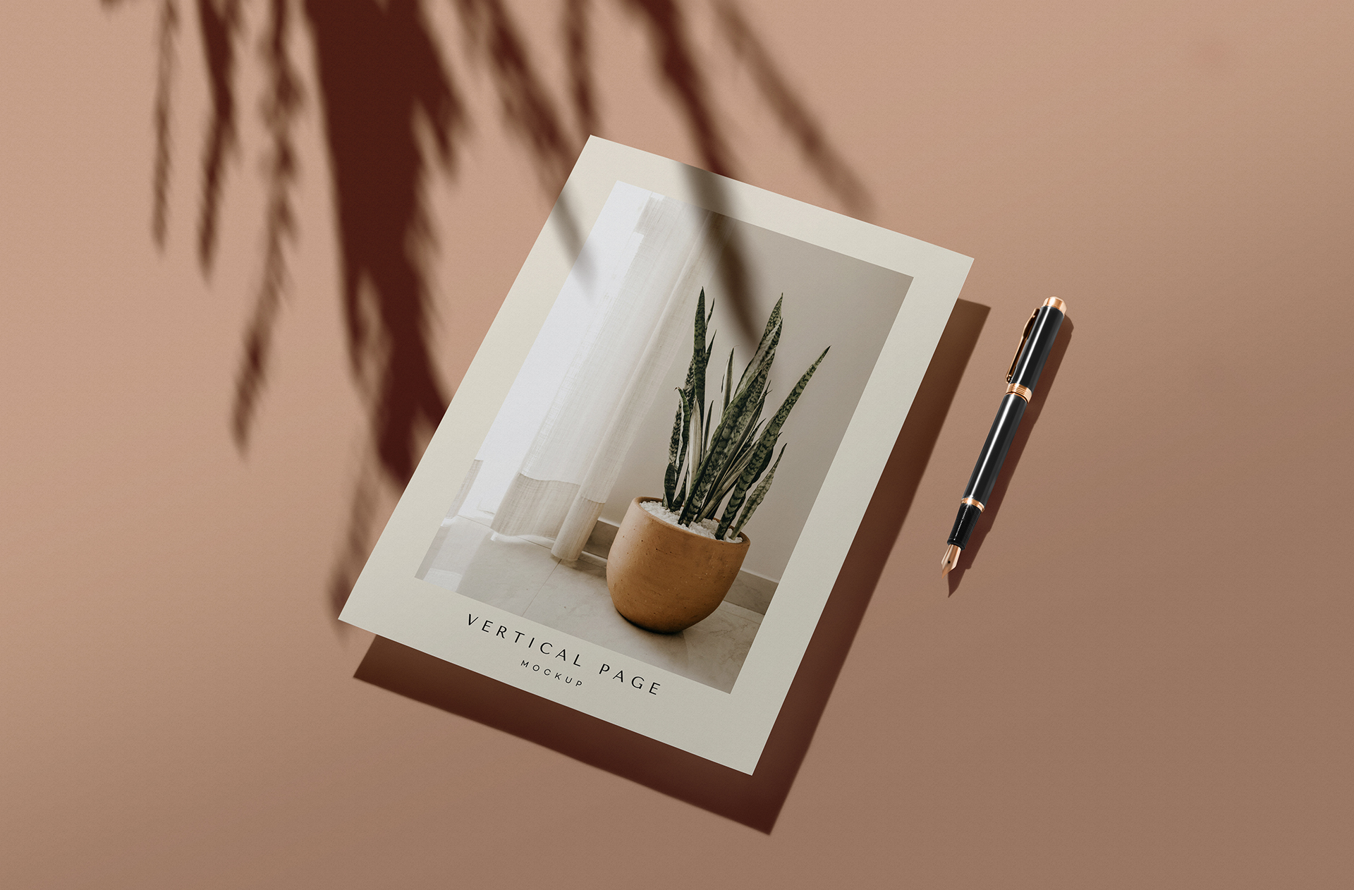 Premium Letterhead Mockup with Realistic Lighting