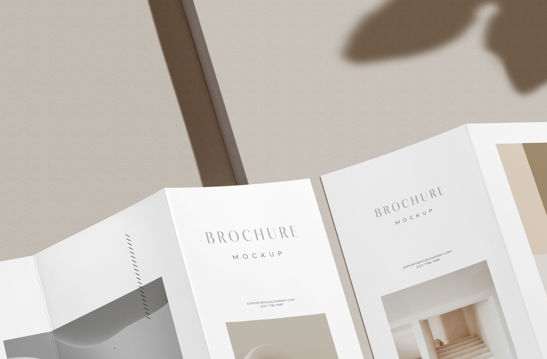 advertising brochure mockup