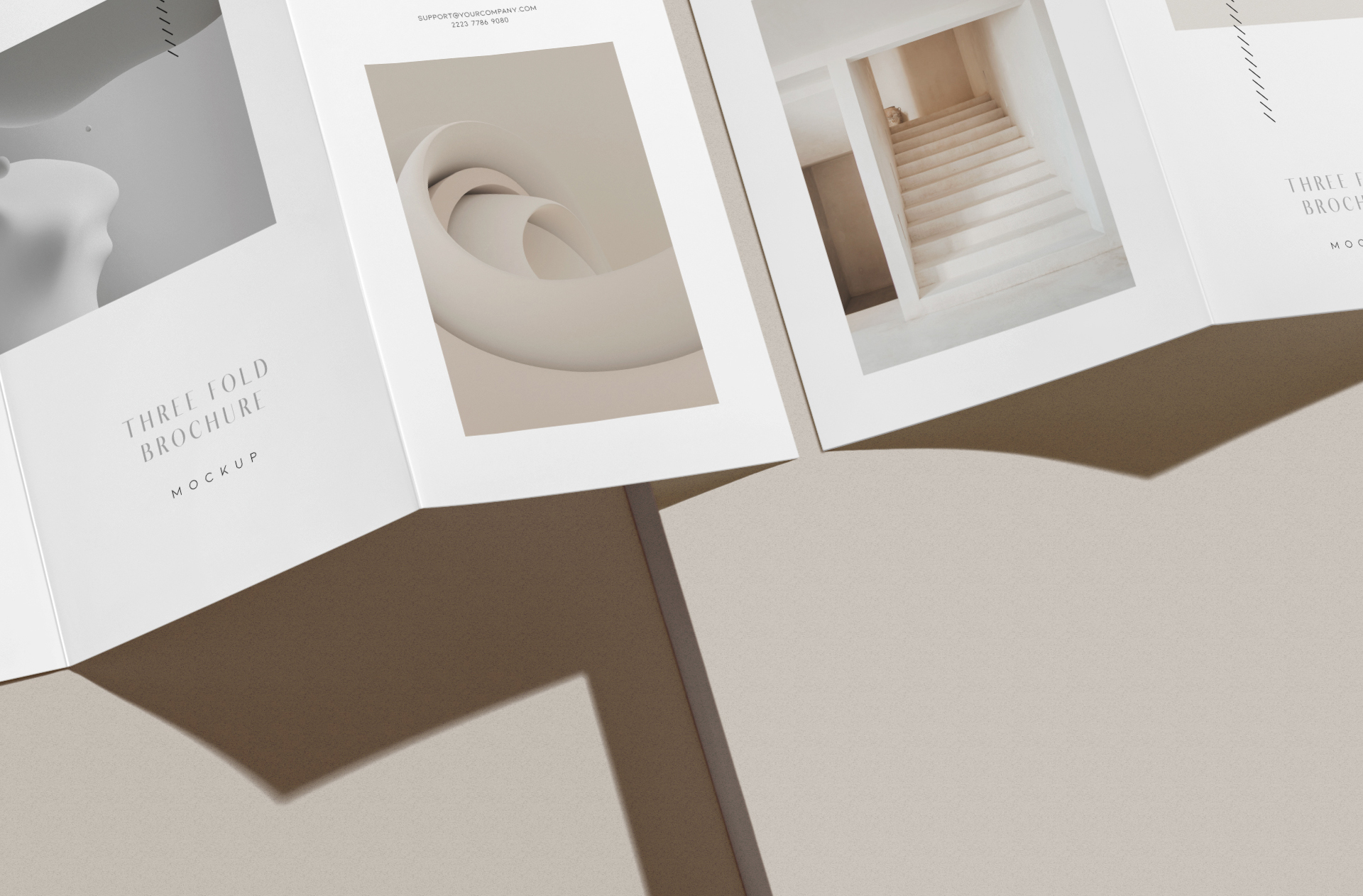 advertising brochure mockup