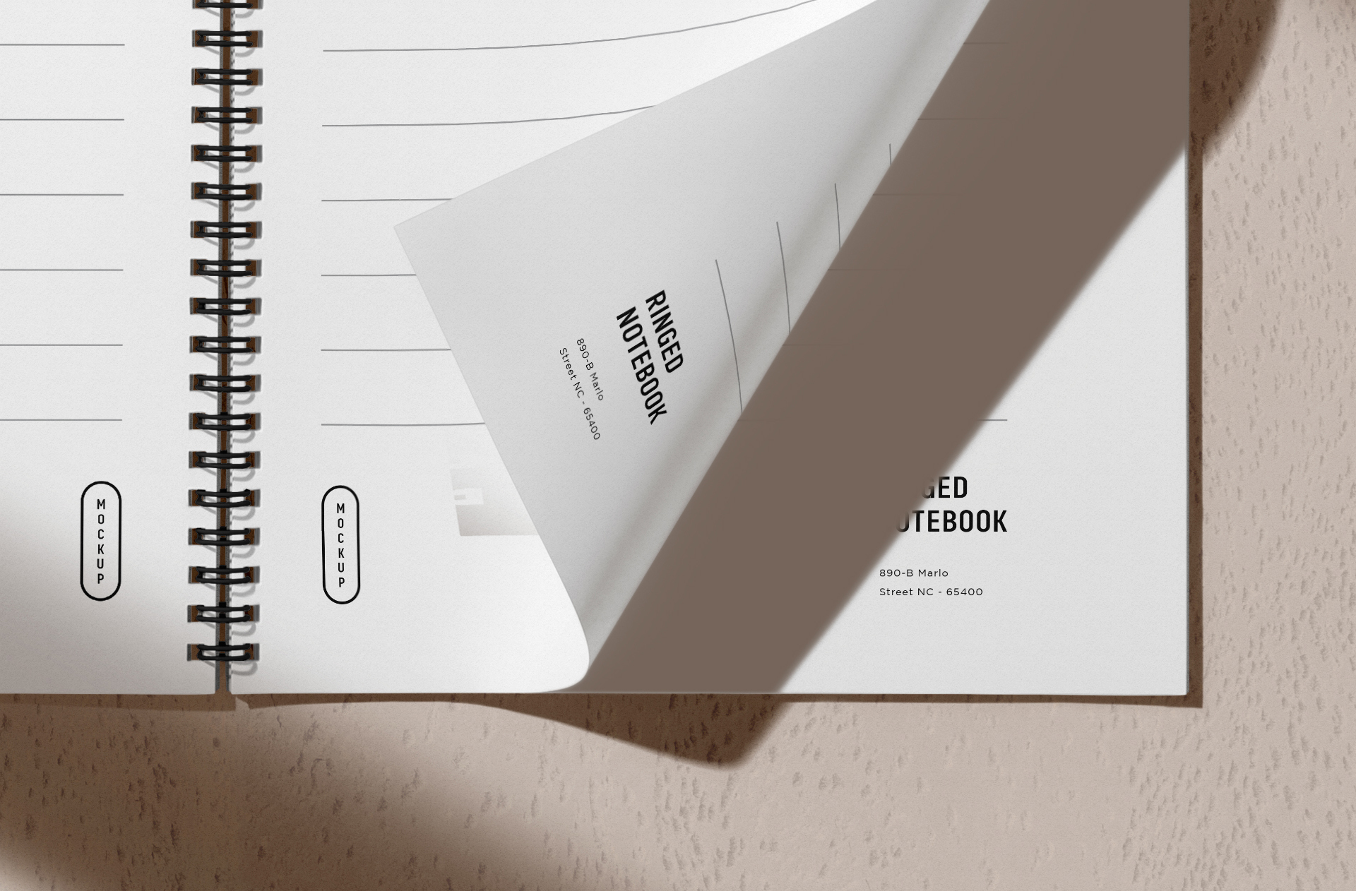 branding notebook PSD