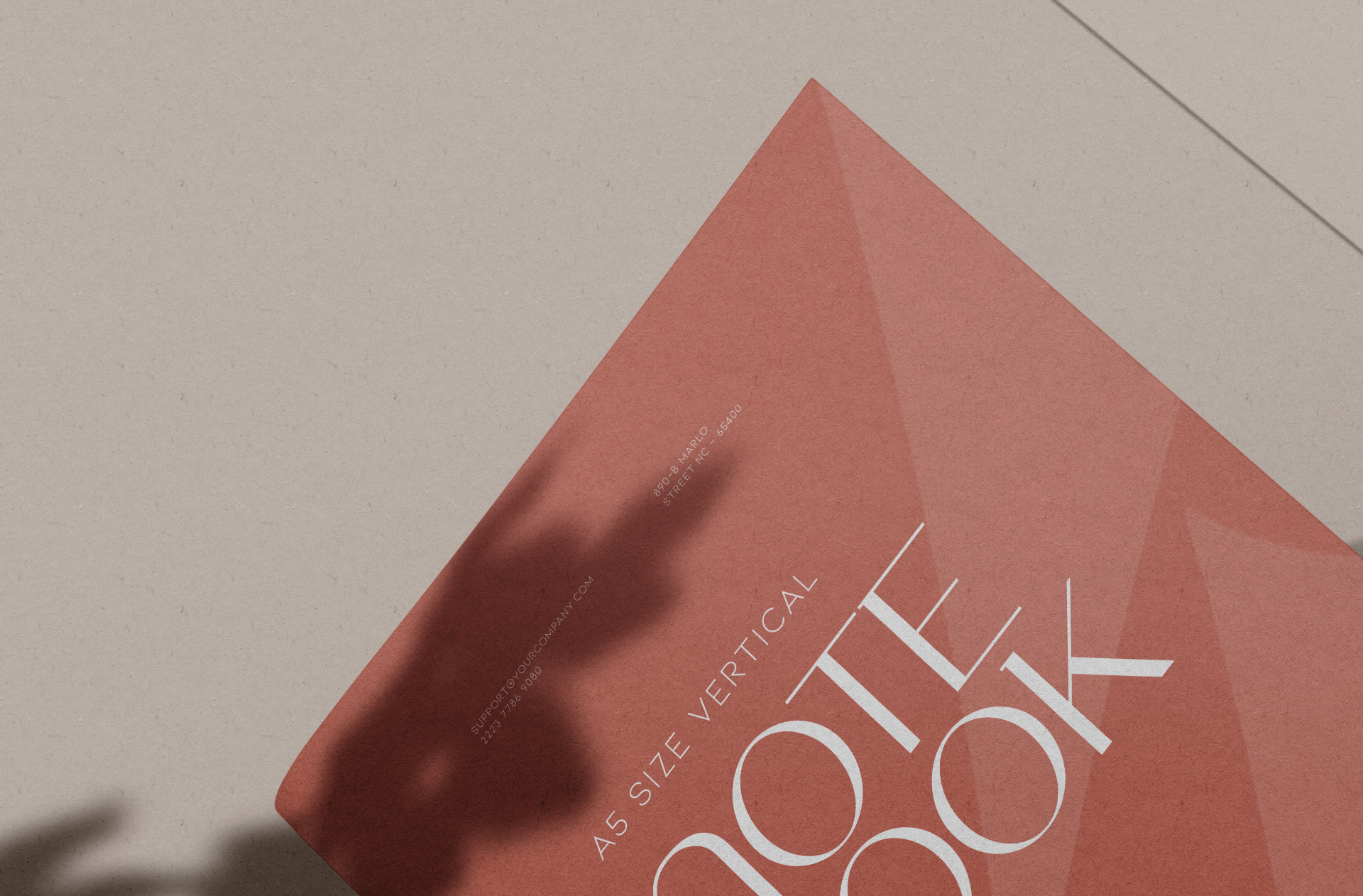 A5 notebook mock-up
