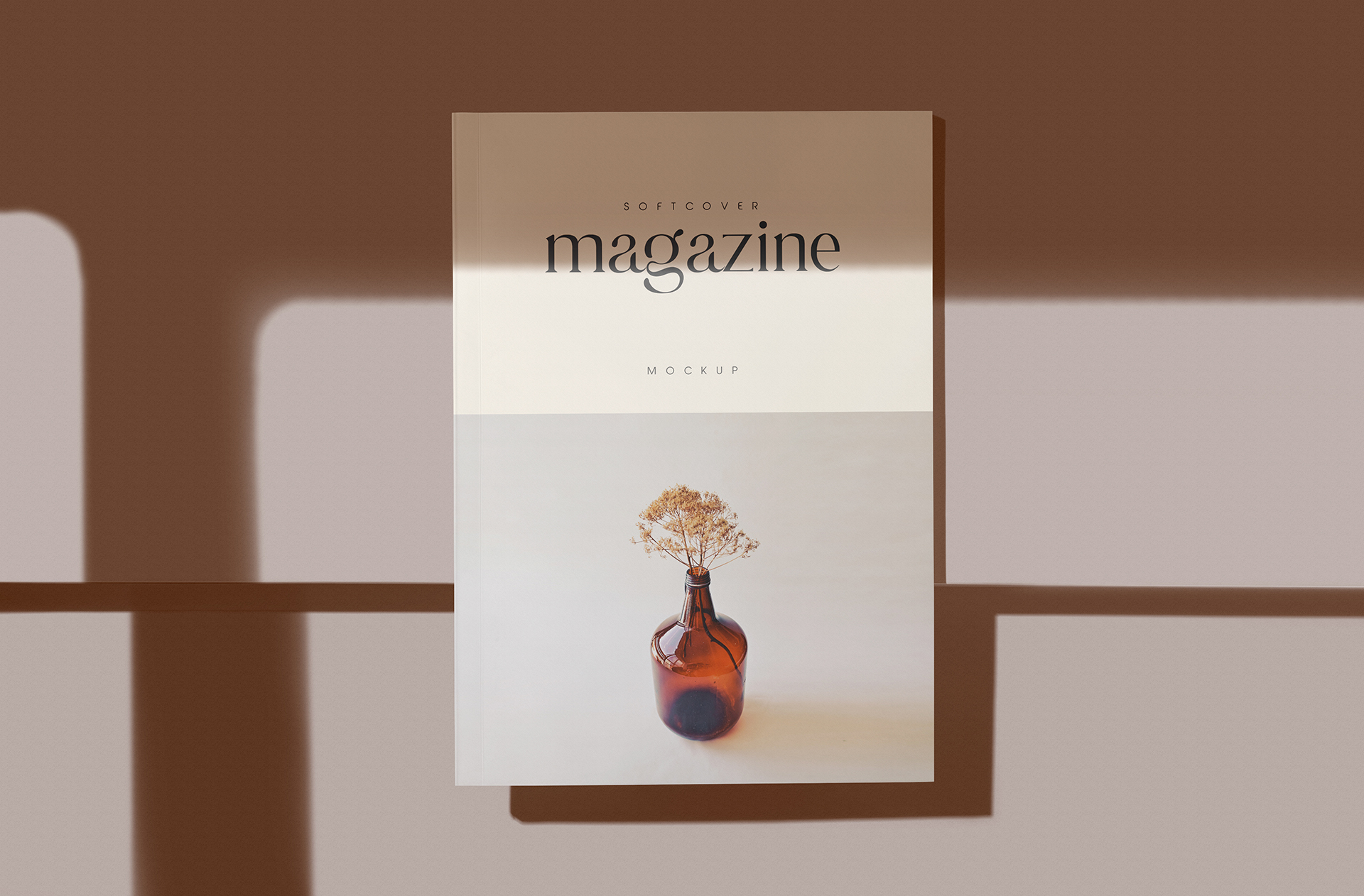 Softcover Magazine Cover Mockup – Realistic View