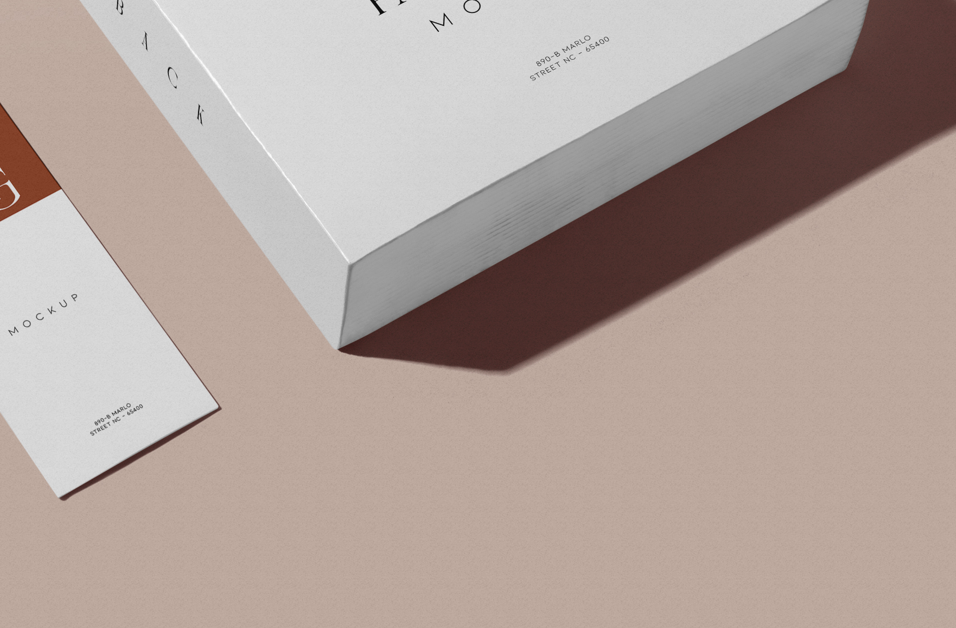 book advertising mockup