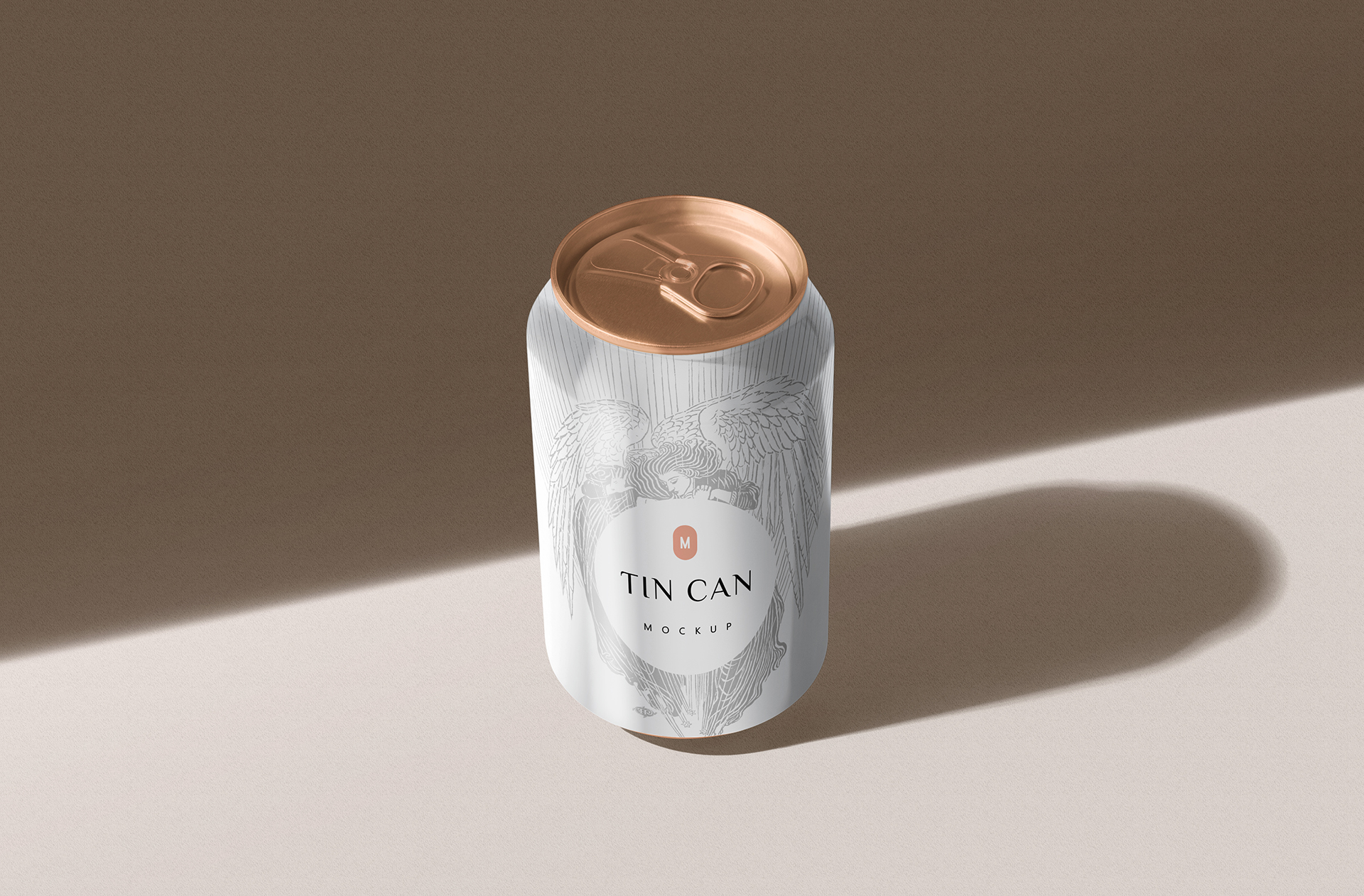 Realistic Sealed Tin Can Mockup for Beverage Design