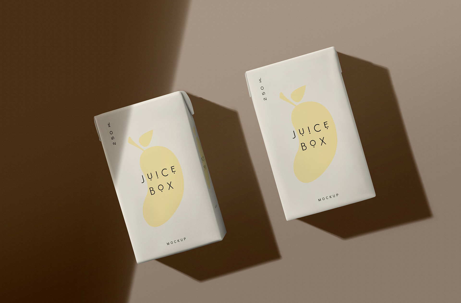 High-Resolution Twin Juice Box Mockup for Branding