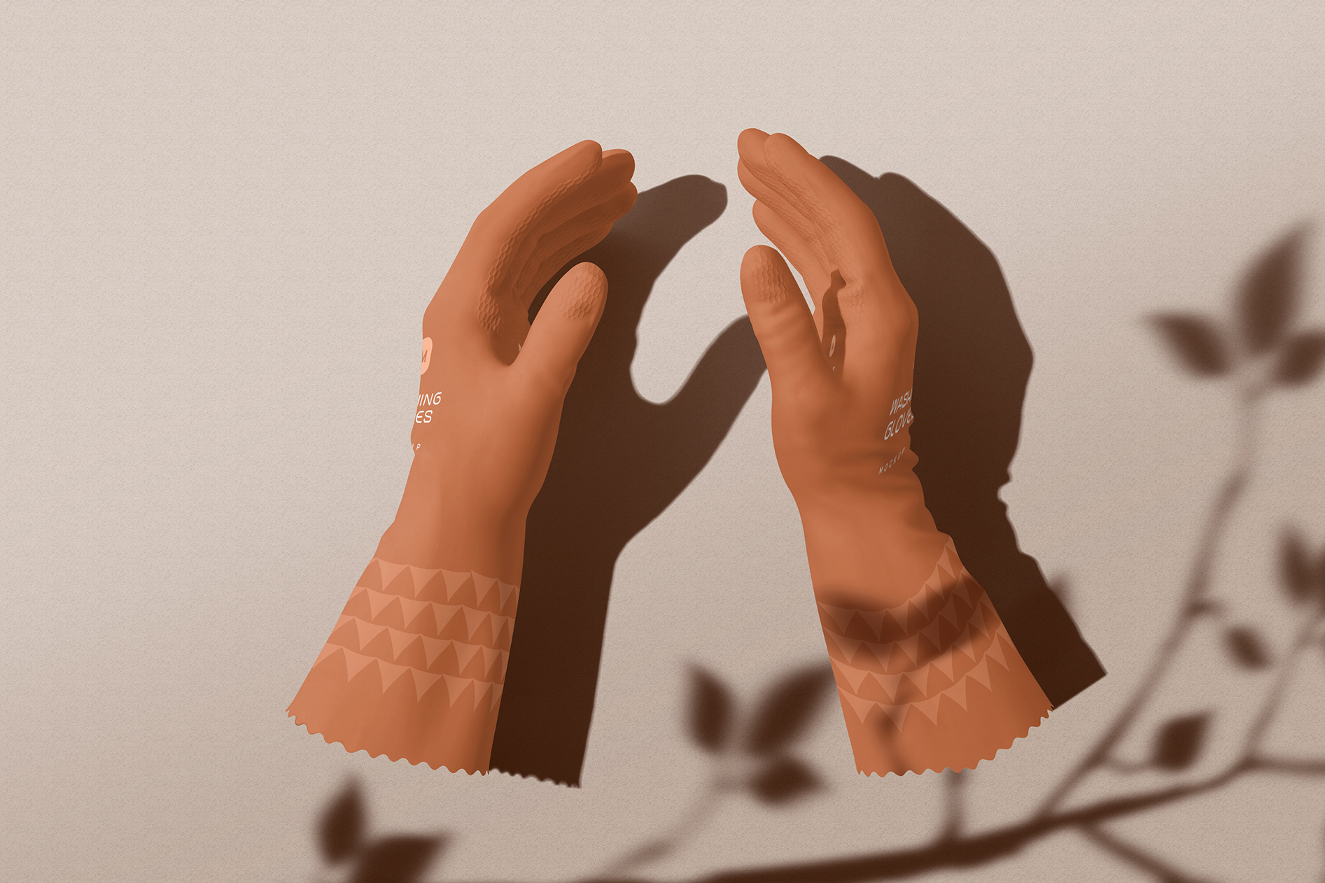cleaning gloves branding