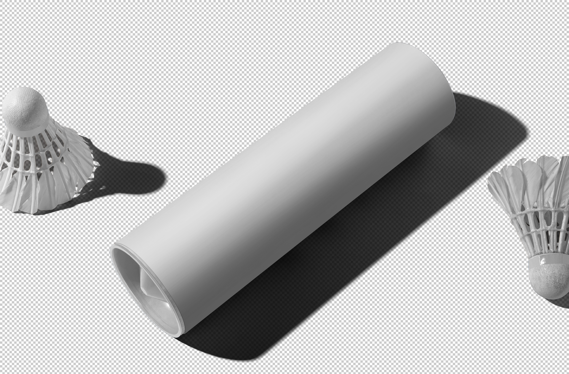 badminton tube mockup