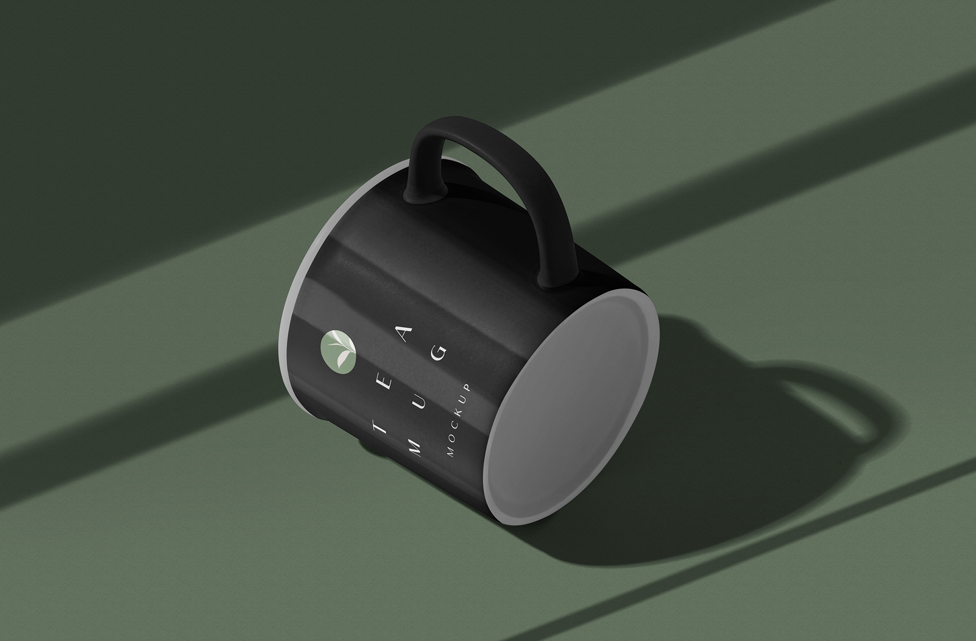 Elegant Tea Mug Mockup with Tilted View