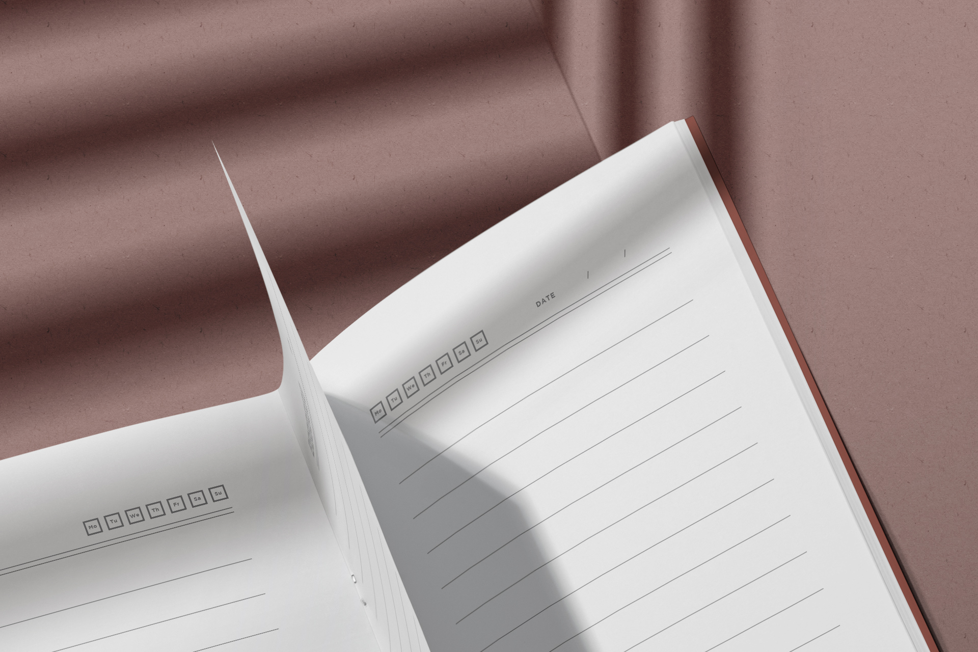 corporate notebook mock-up