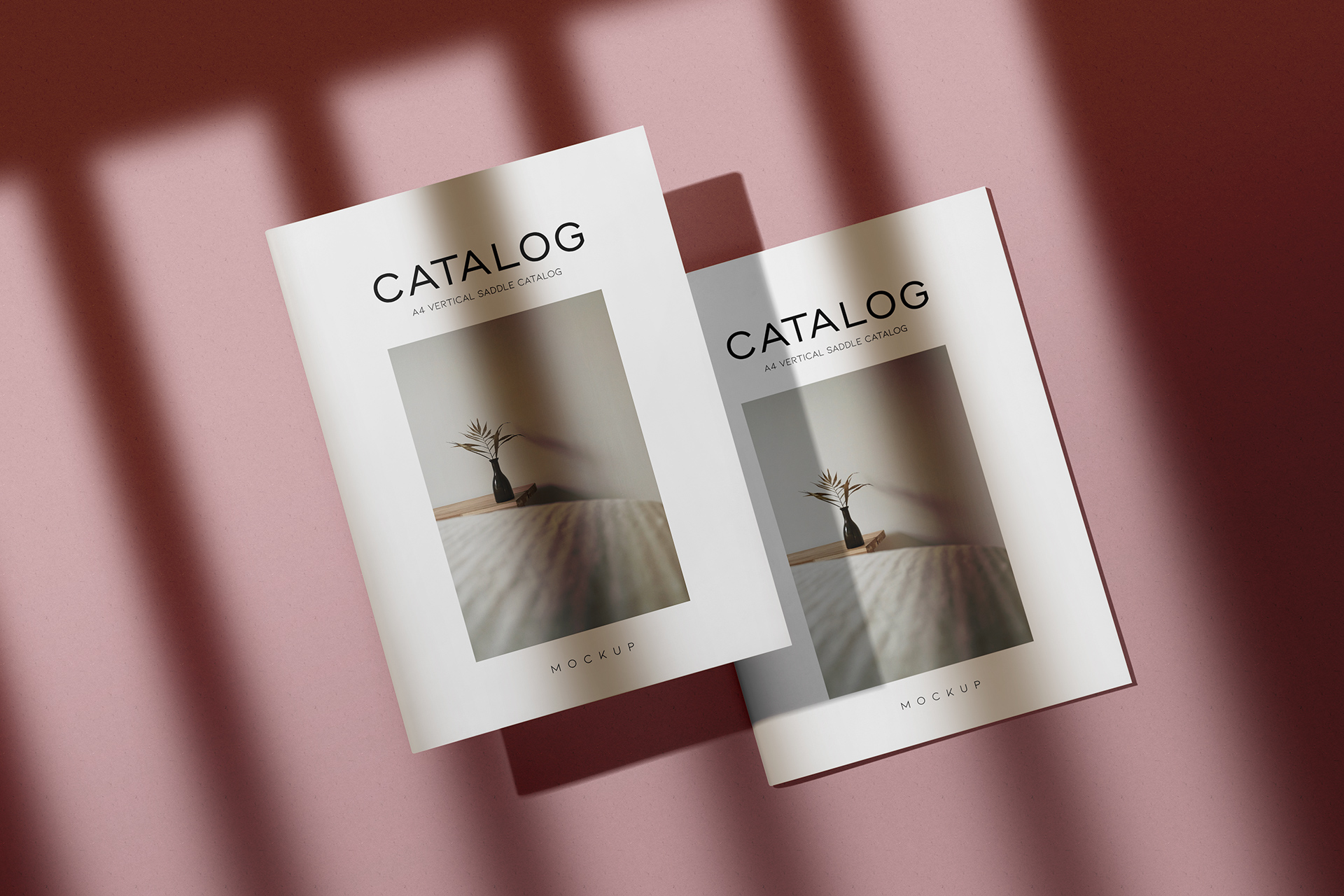 A5 Vertical Catalog Mockup with Elegant Cover