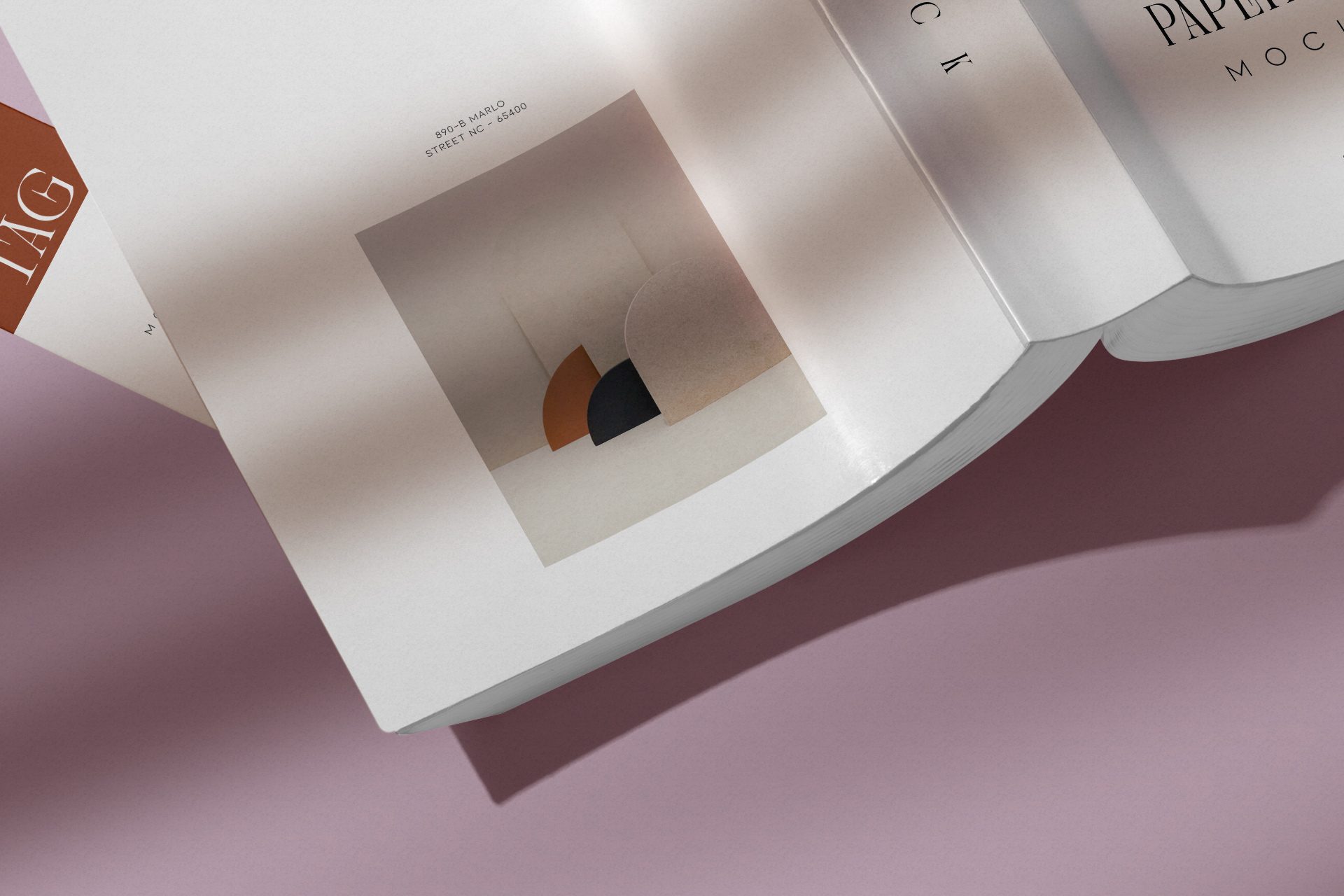 advertising book mock-up
