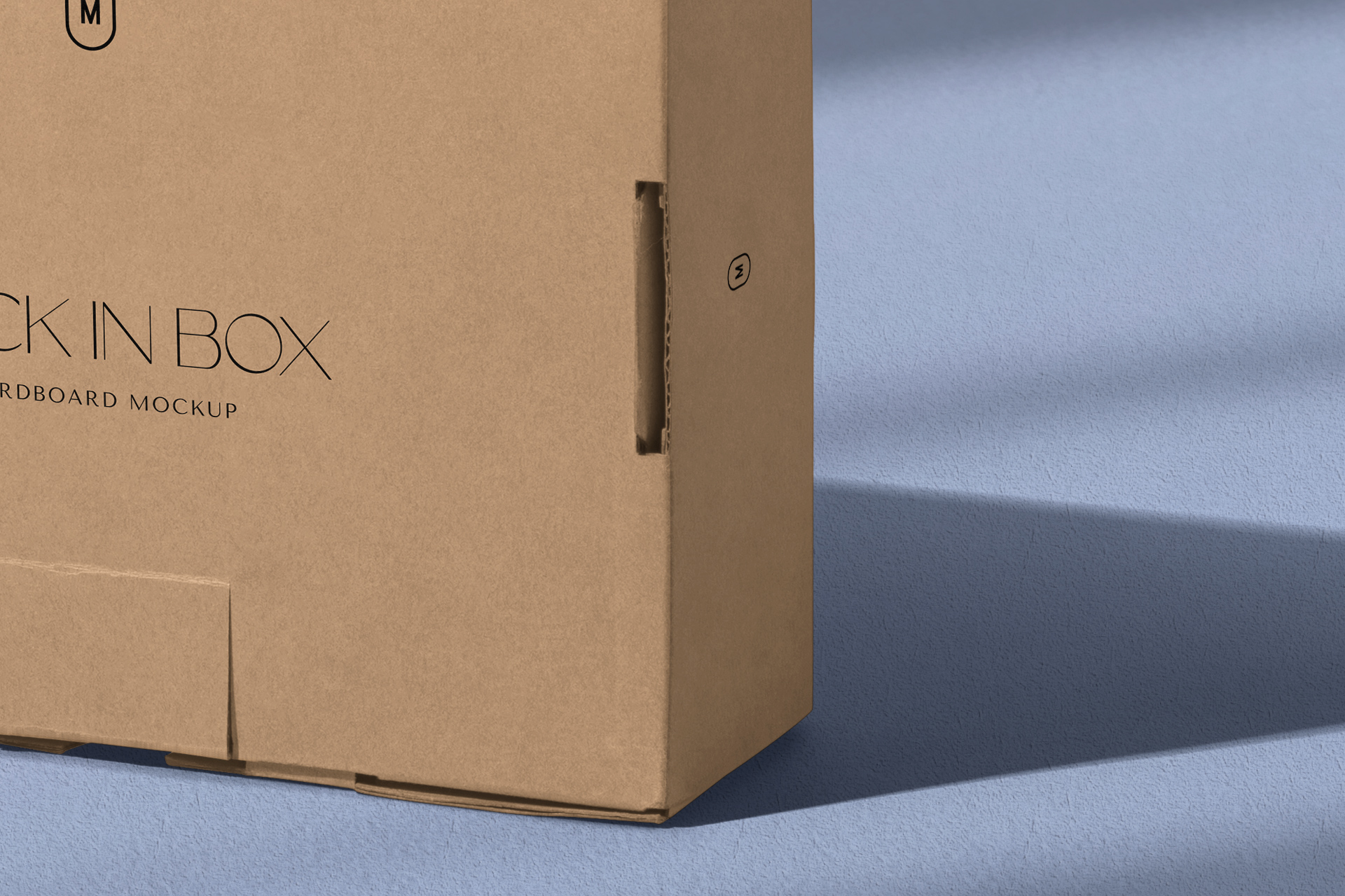 cardboard box mock-up