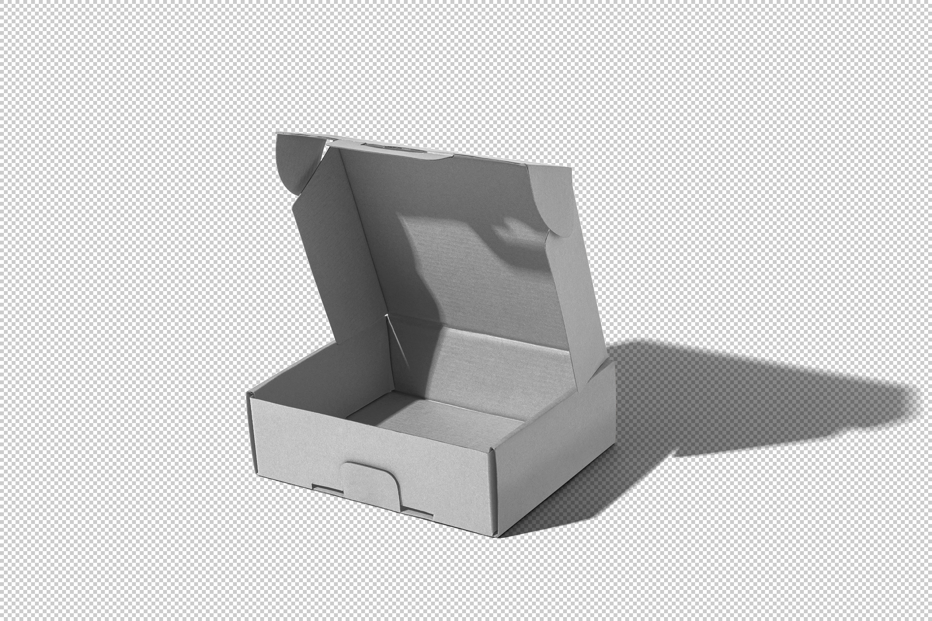 corrugated box mock-up