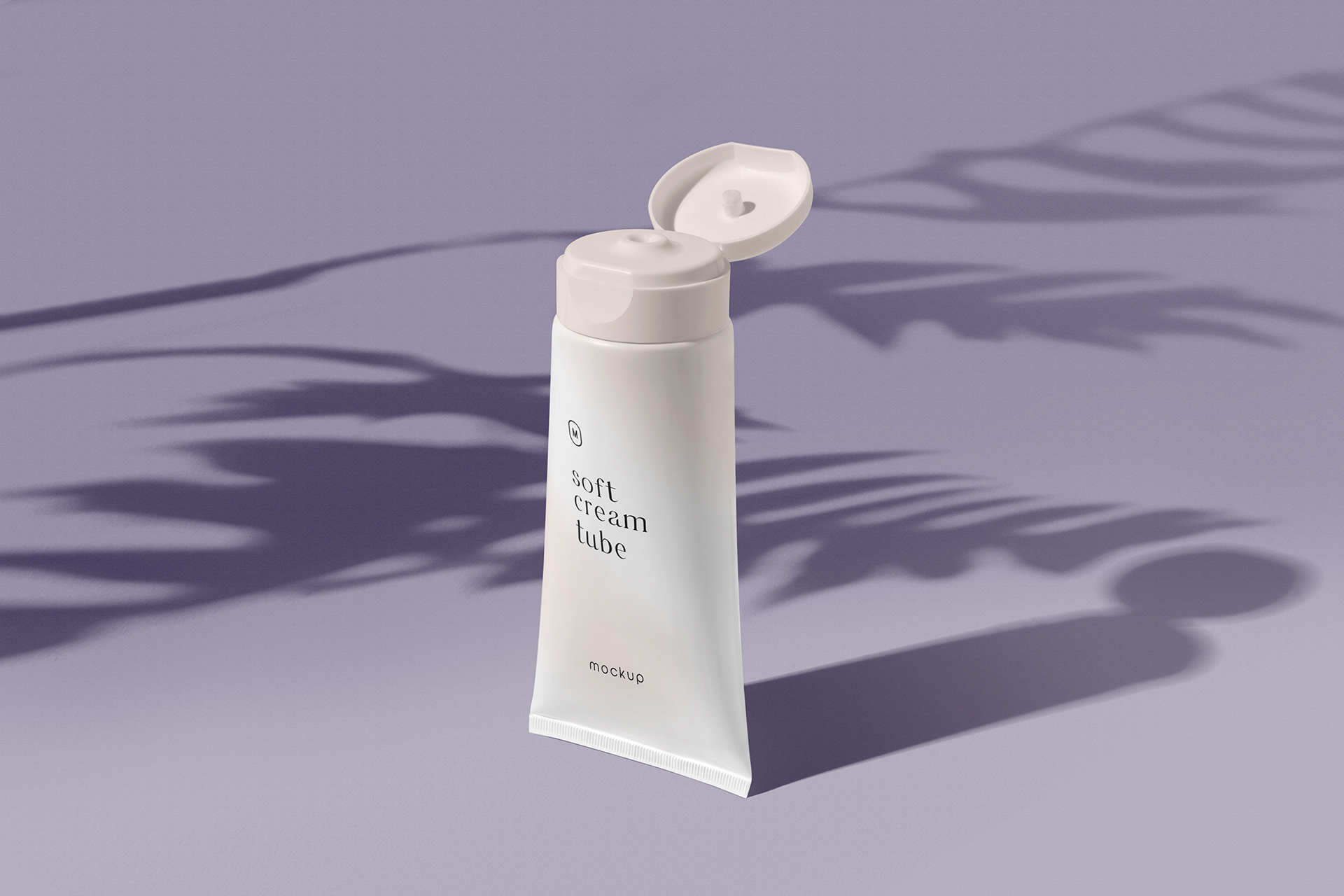 Cosmetic Tube Mockup with Flip-Top Cap Design