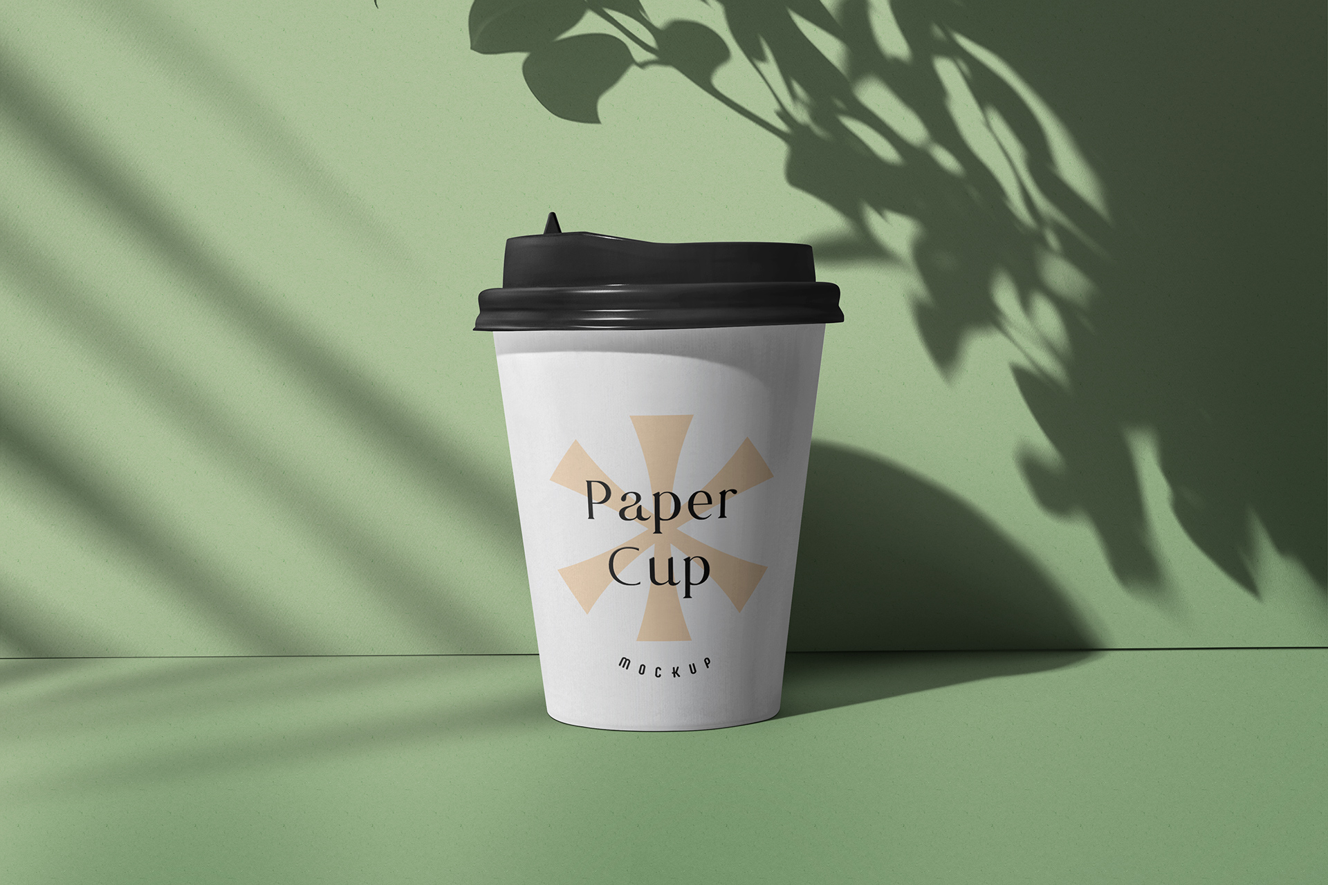 Standing Paper Cup Mockup for Cafe and Coffee Shops