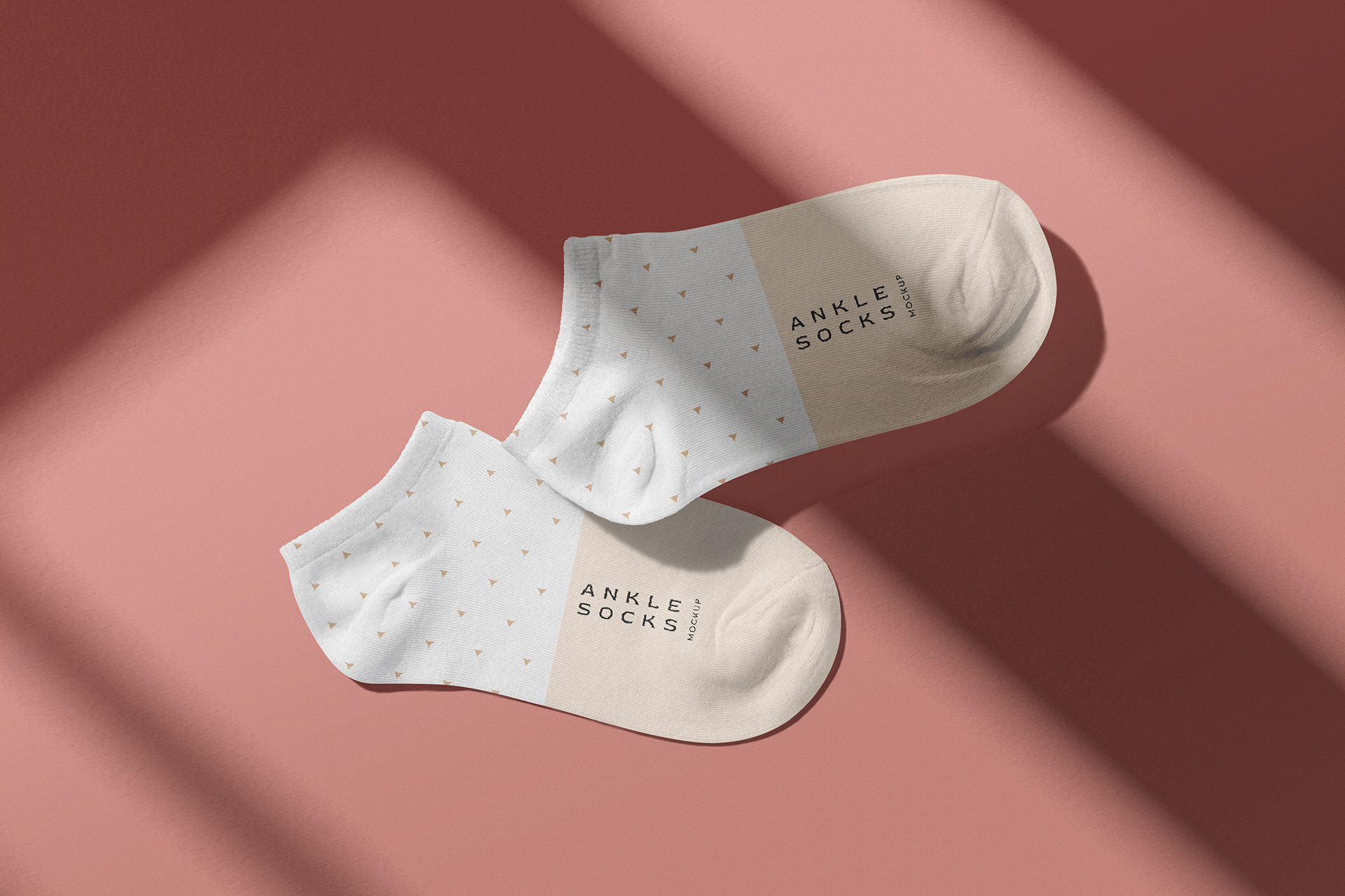 Top View Ankle Socks Mockup – Fashion & Branding PSD