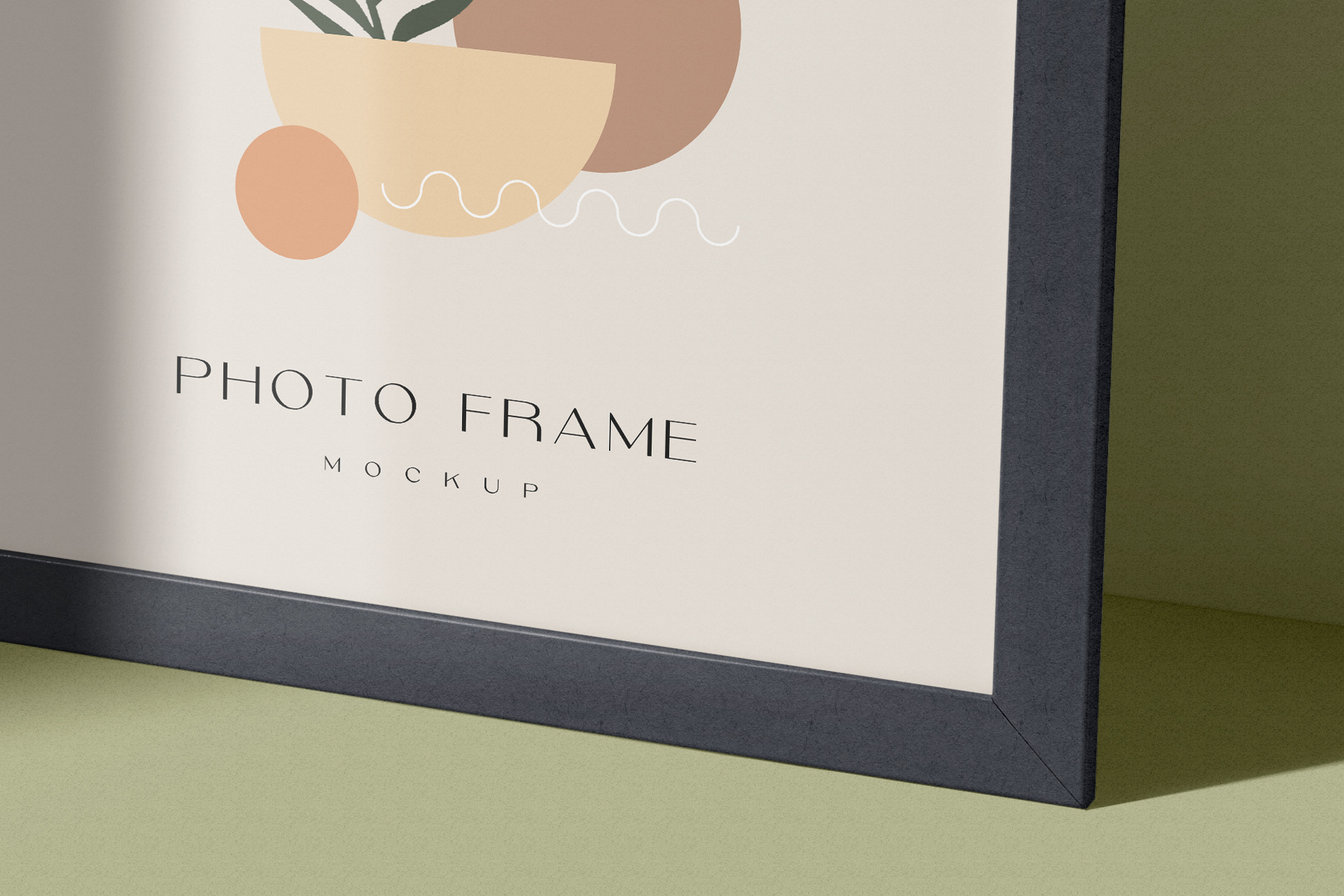 black square frame mockup