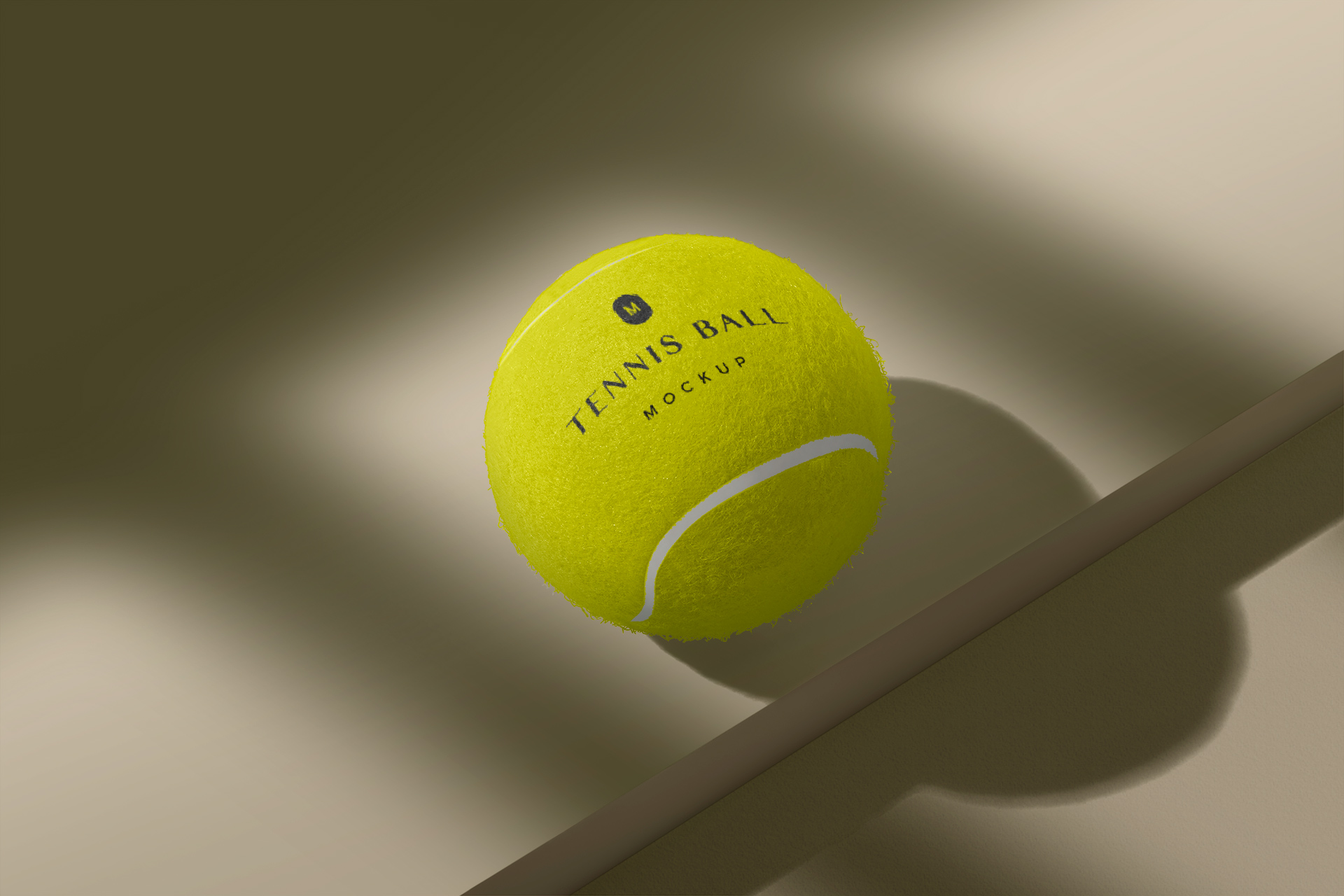 Realistic Tennis Ball Mockup – Sports Branding PSD