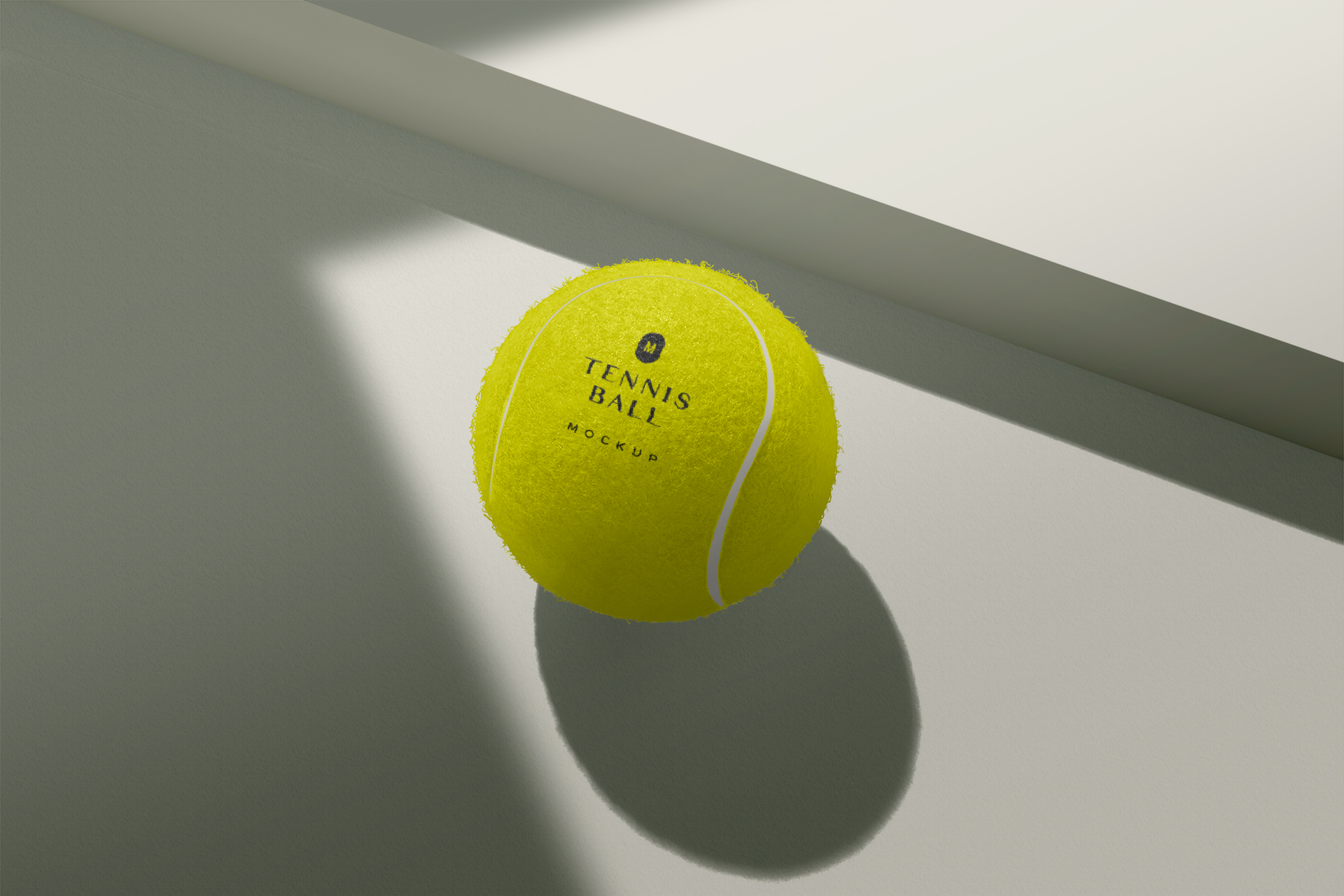 Professional Tennis Ball Mockup – Sports Equipment PSD