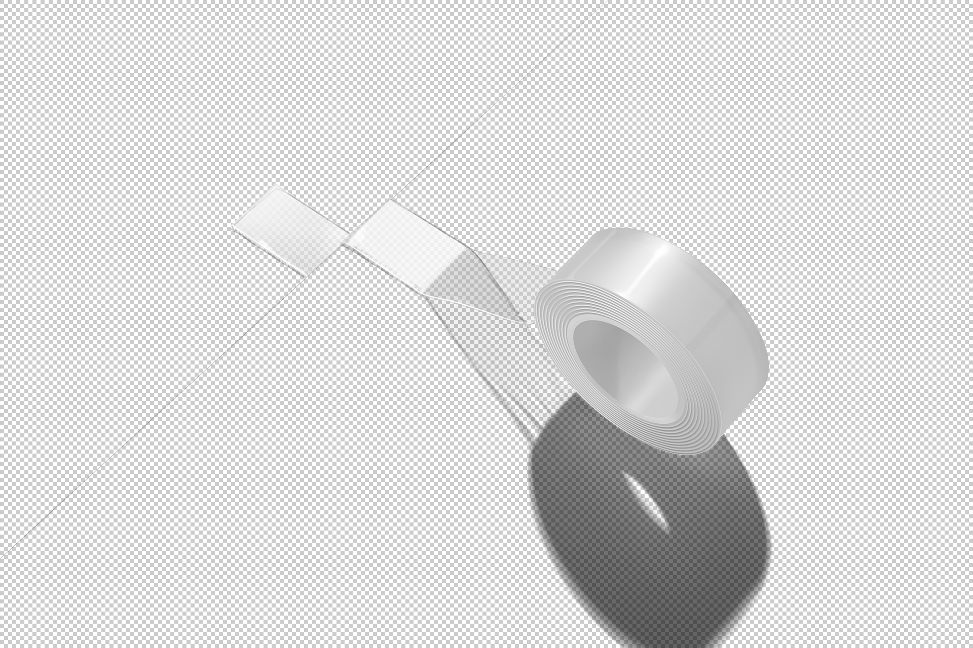 floating tape mock-up