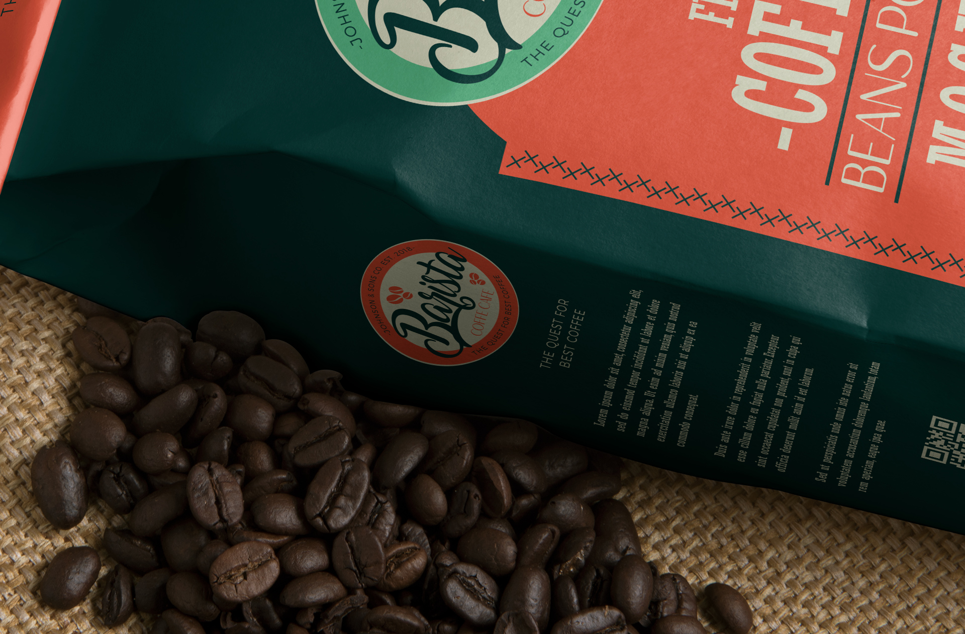 coffee bag mockup
