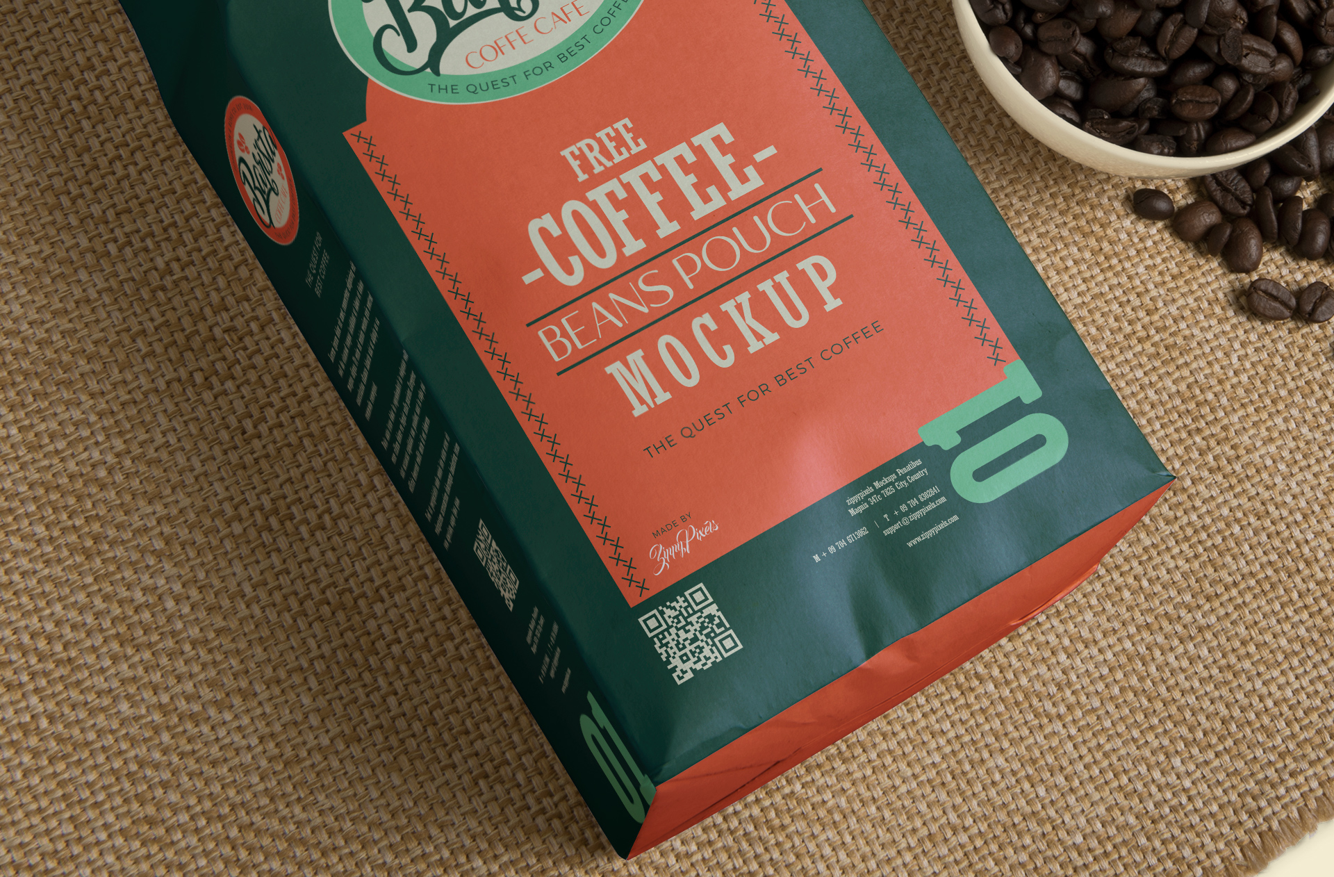 coffee shop branding mockup