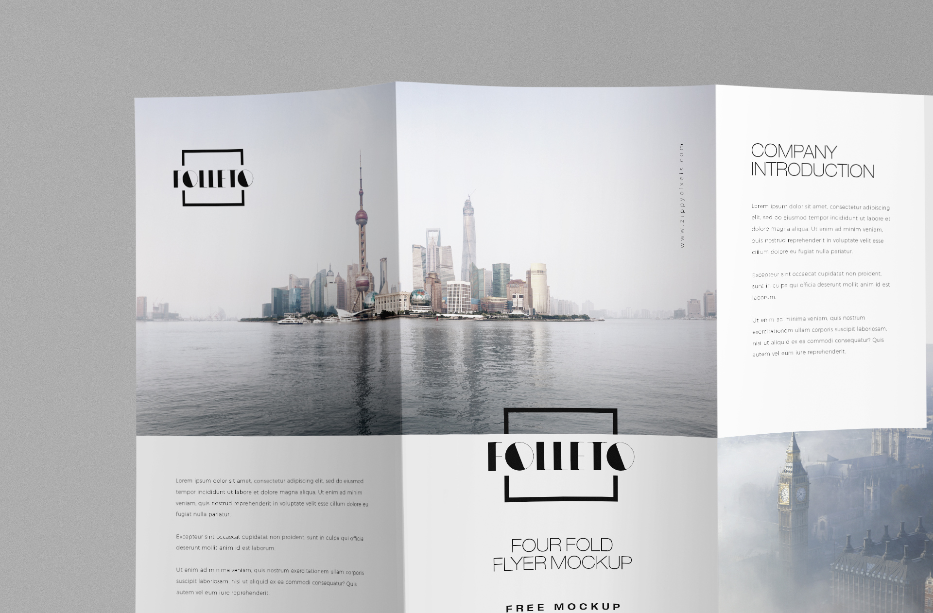 advertising flyer mockup