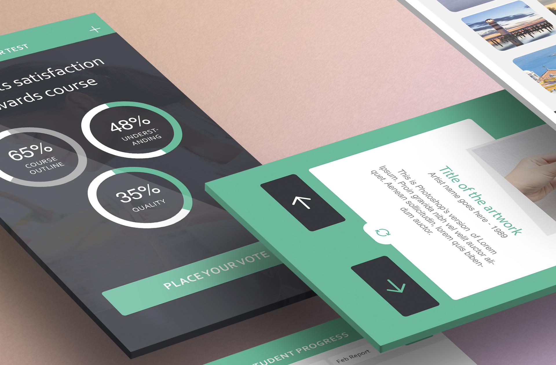 floating app mock-up