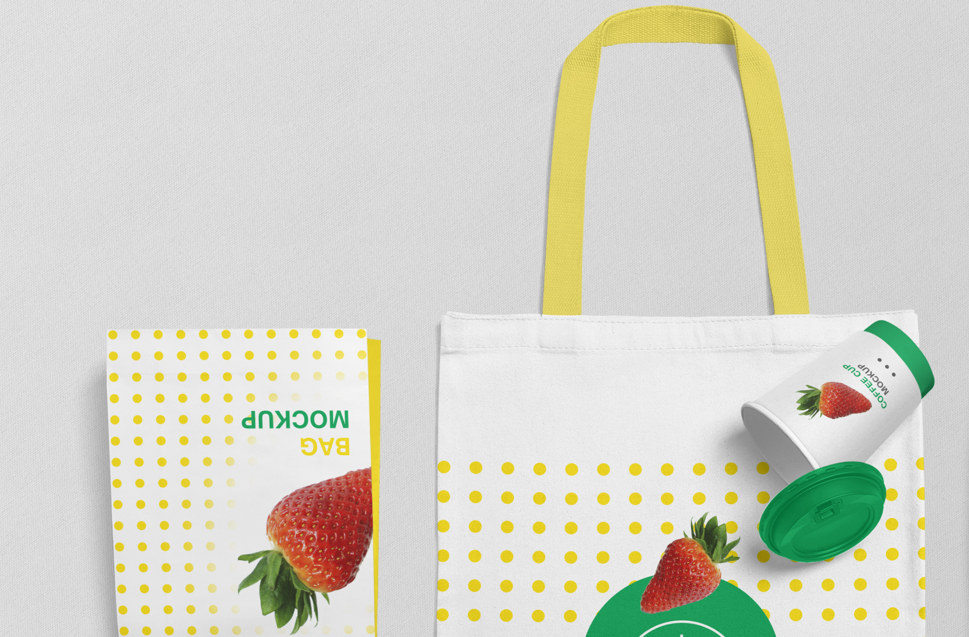 advertising bag mockup