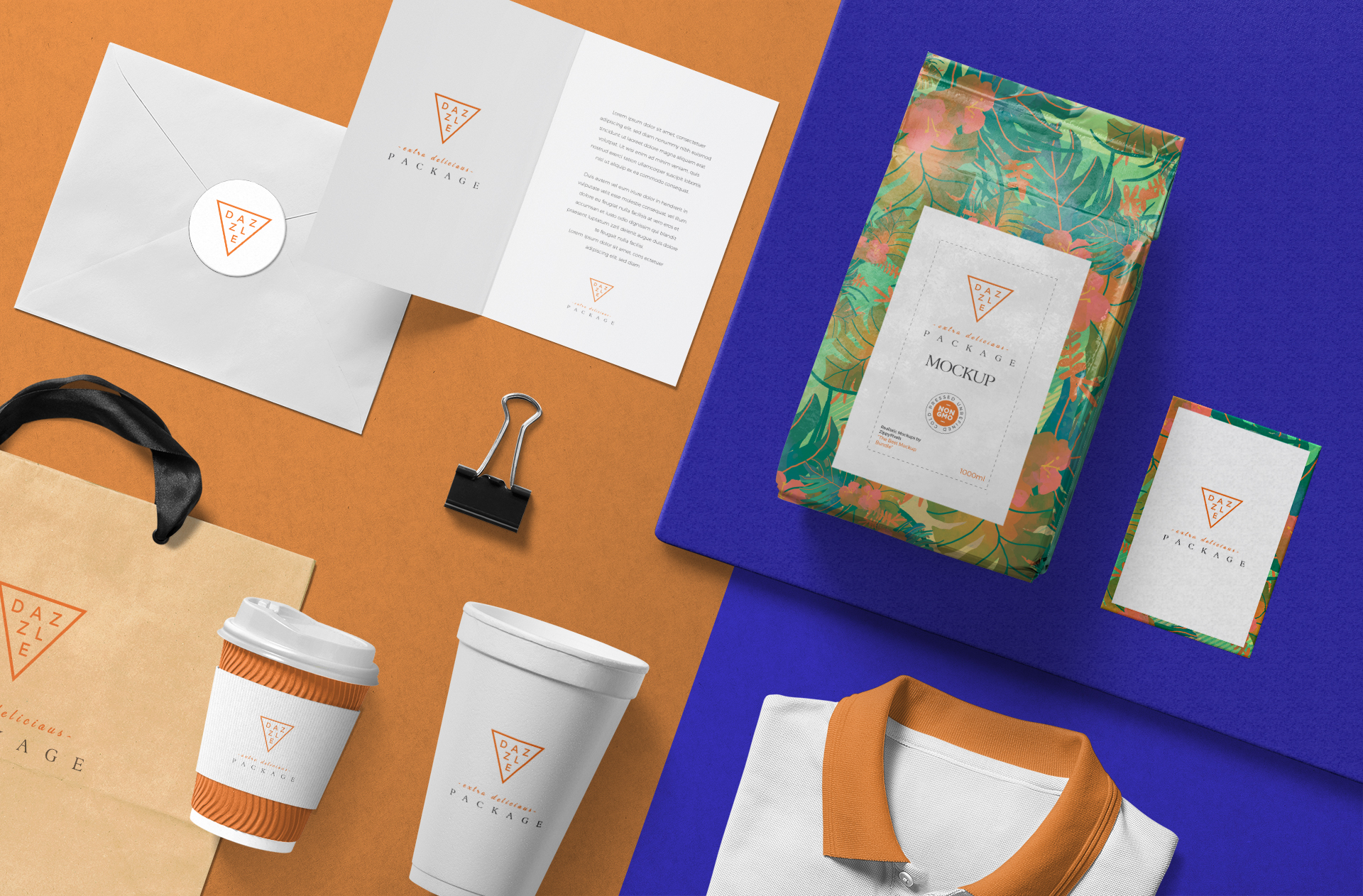 Premium Food Packaging & Branding Mockup Set
