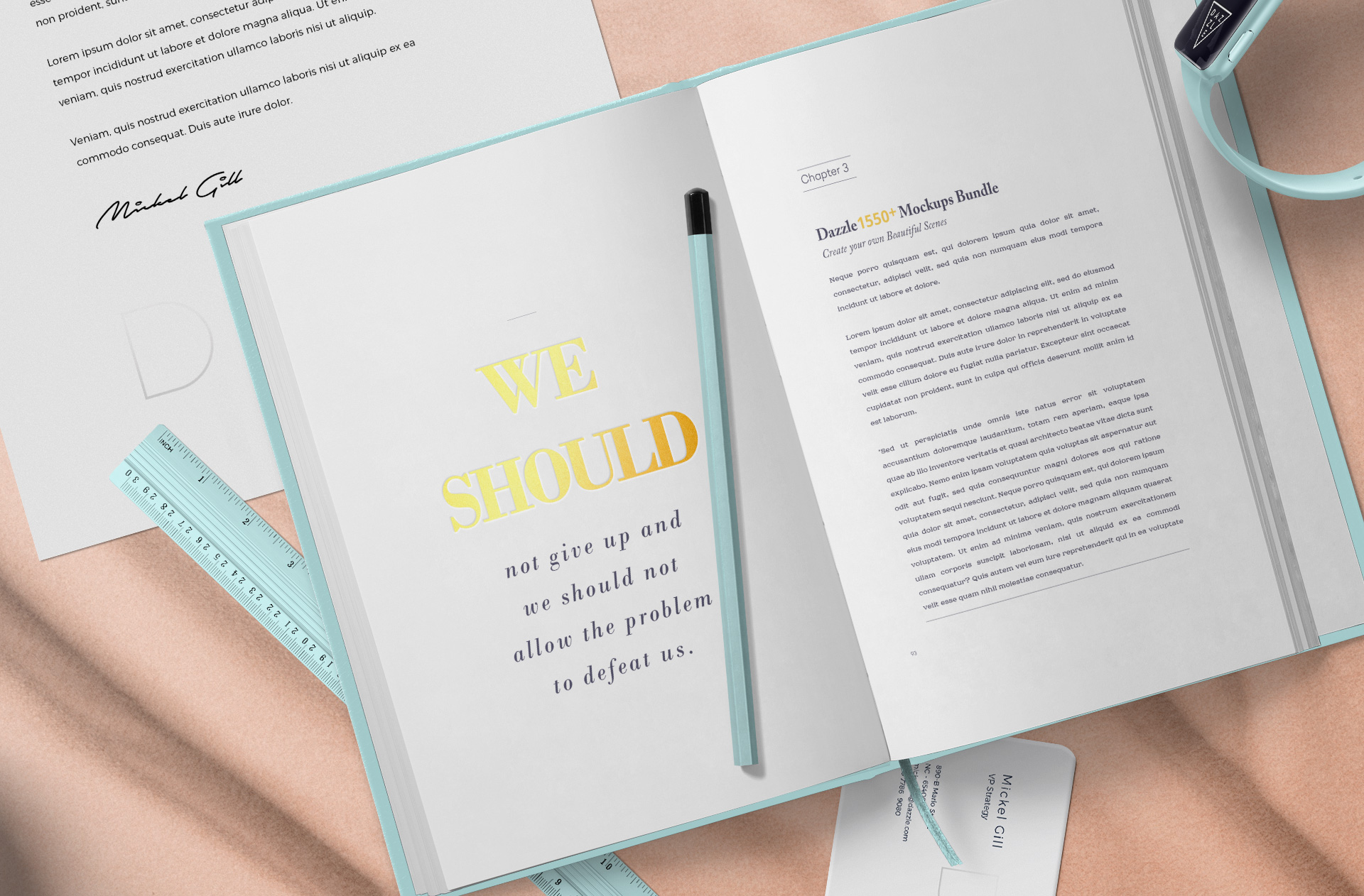 author book mockup
