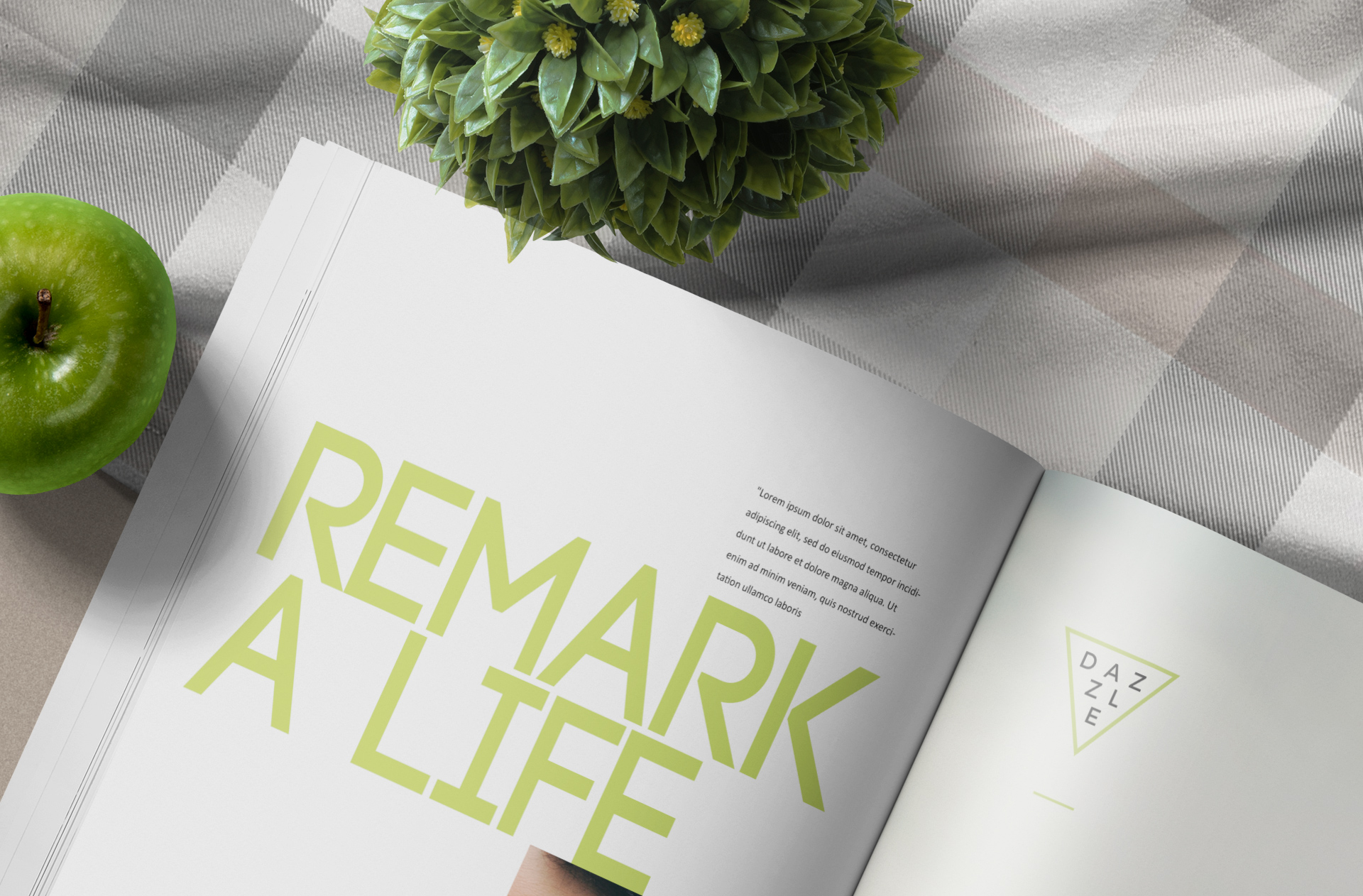 advertising magazine mockup
