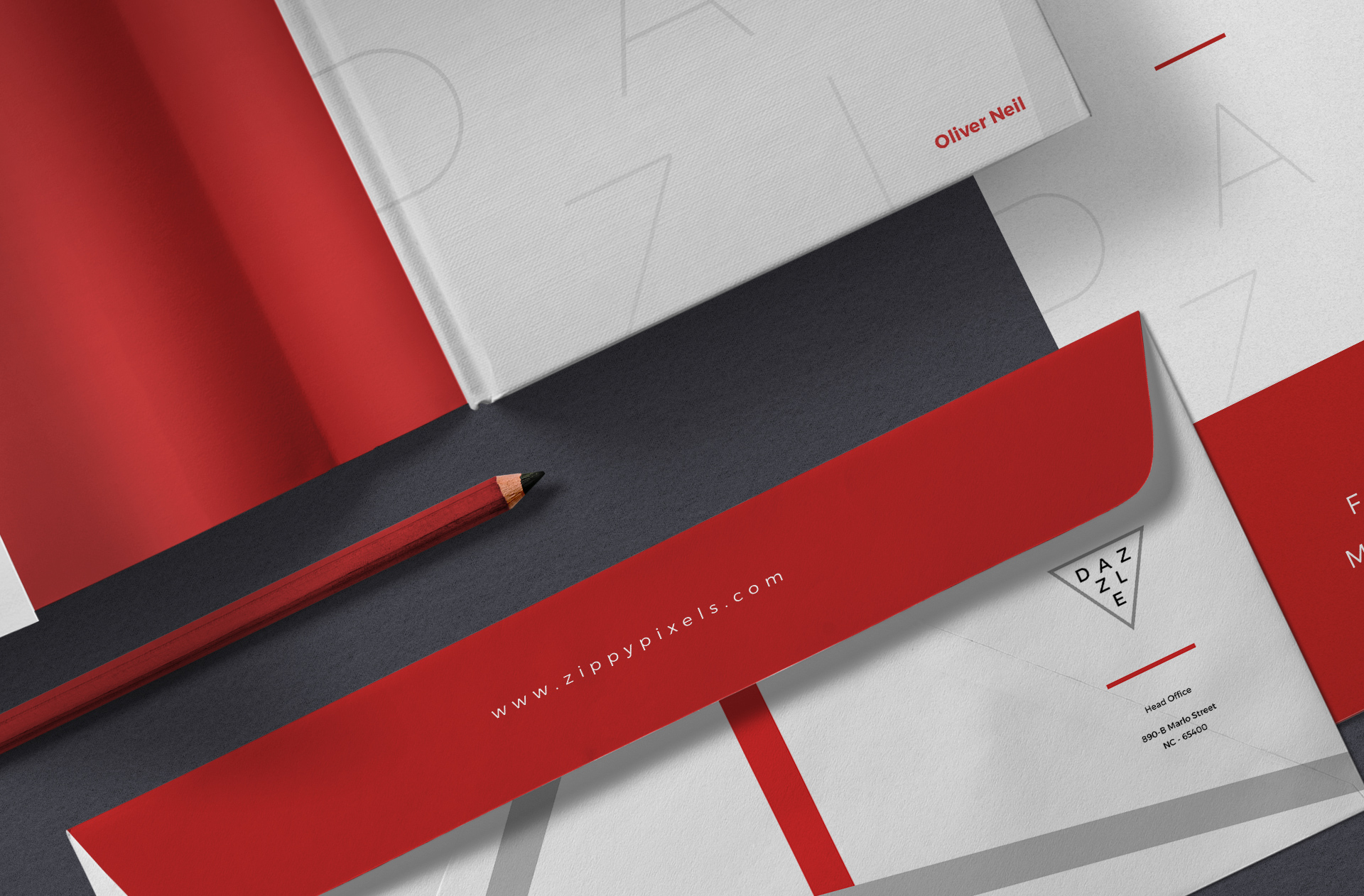 book design mockup