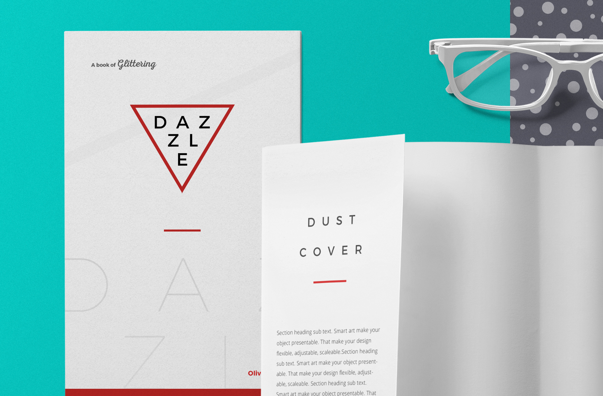book layout mockup