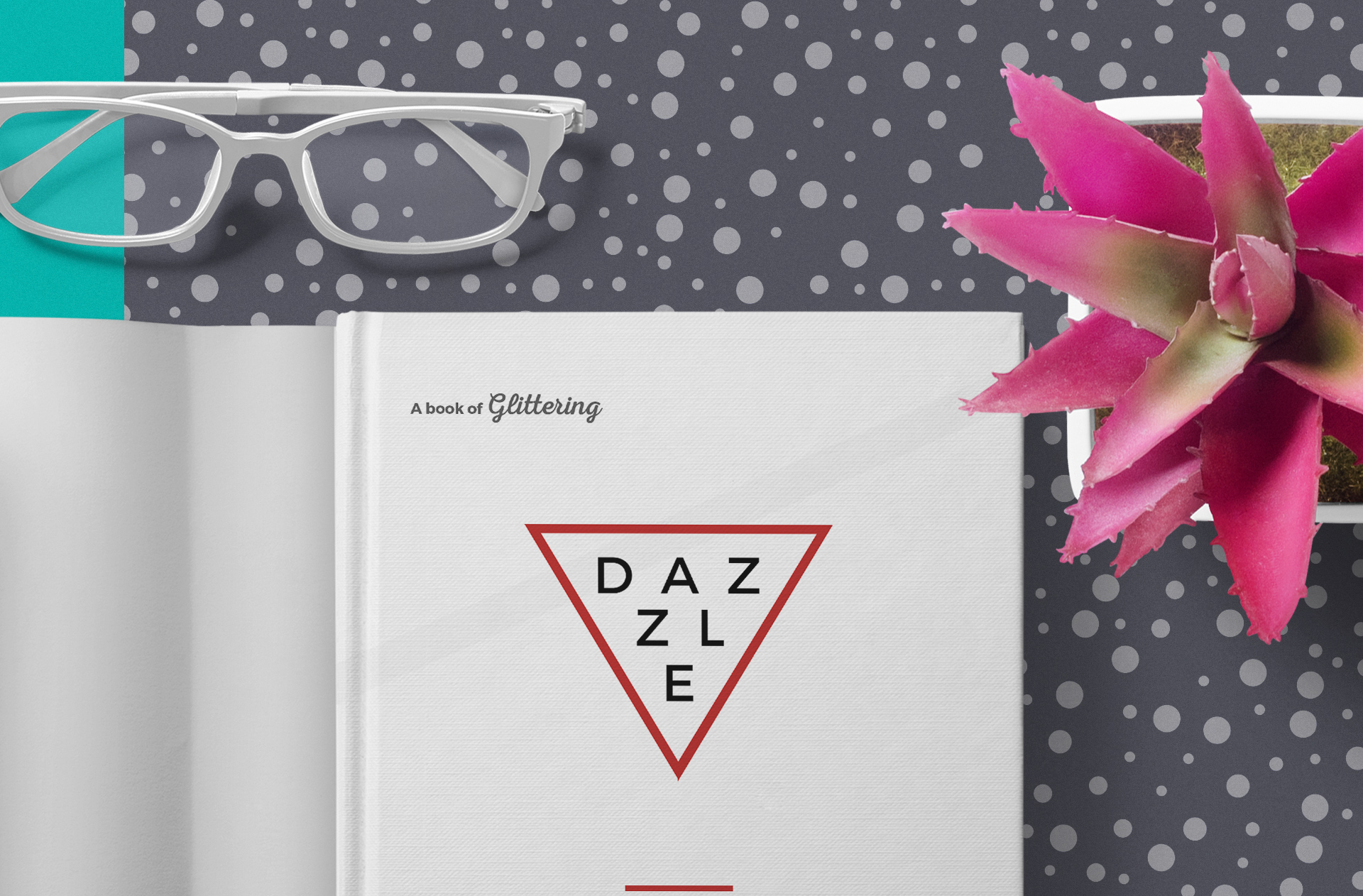 book layout mockup