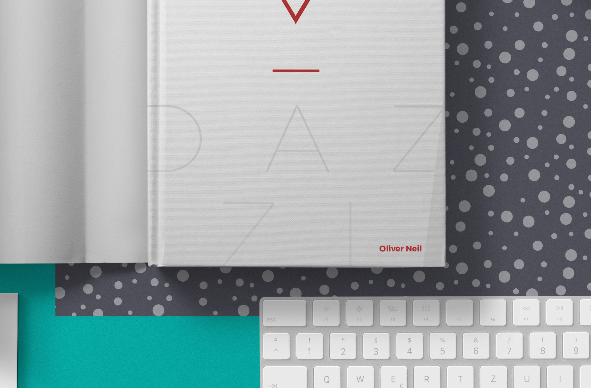 book layout mockup